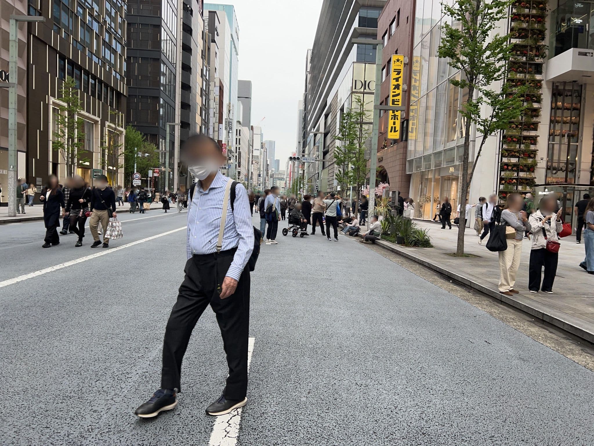Street view near スターブライダル日本ブライダル連盟支部東京銀座相談所, Ginza — © Satsuka_Osaka (CC BY-SA · Mapillary)