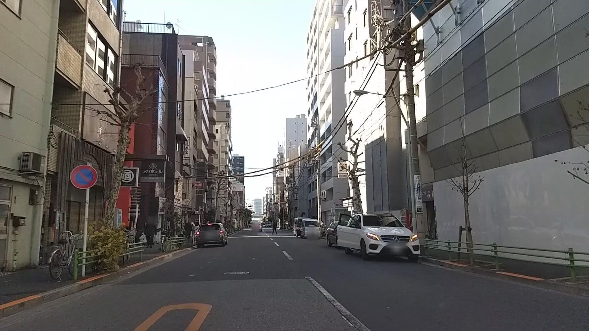Street view near アパホテル築地駅南, Chūō — © drivephotograph (CC BY-SA · Mapillary)