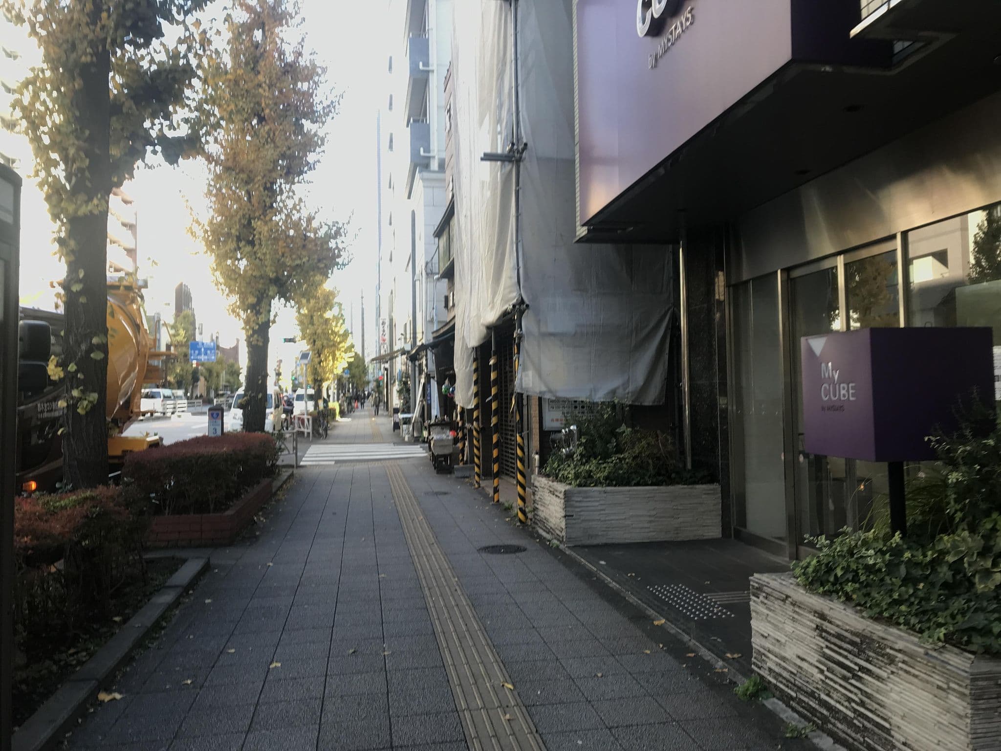Street view near My CUBE by MYSTAYS 浅草蔵前, Kuramae — © musashino5 (CC BY-SA · Mapillary)