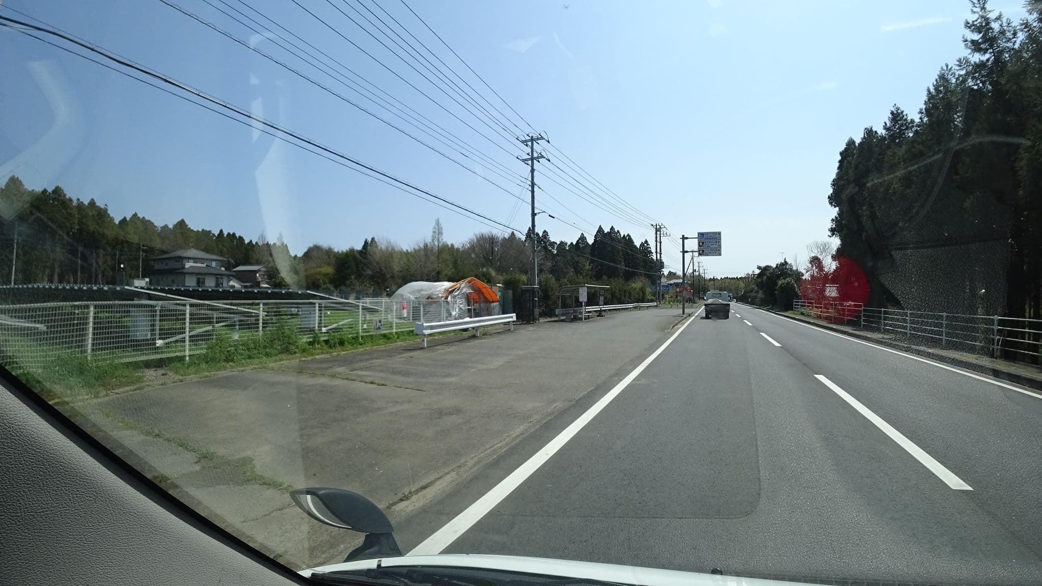 Street view near ファミリーロッジ 旅籠屋 九十九里店, Yokoshiba — © nashitakahashi (CC BY-SA · Mapillary)