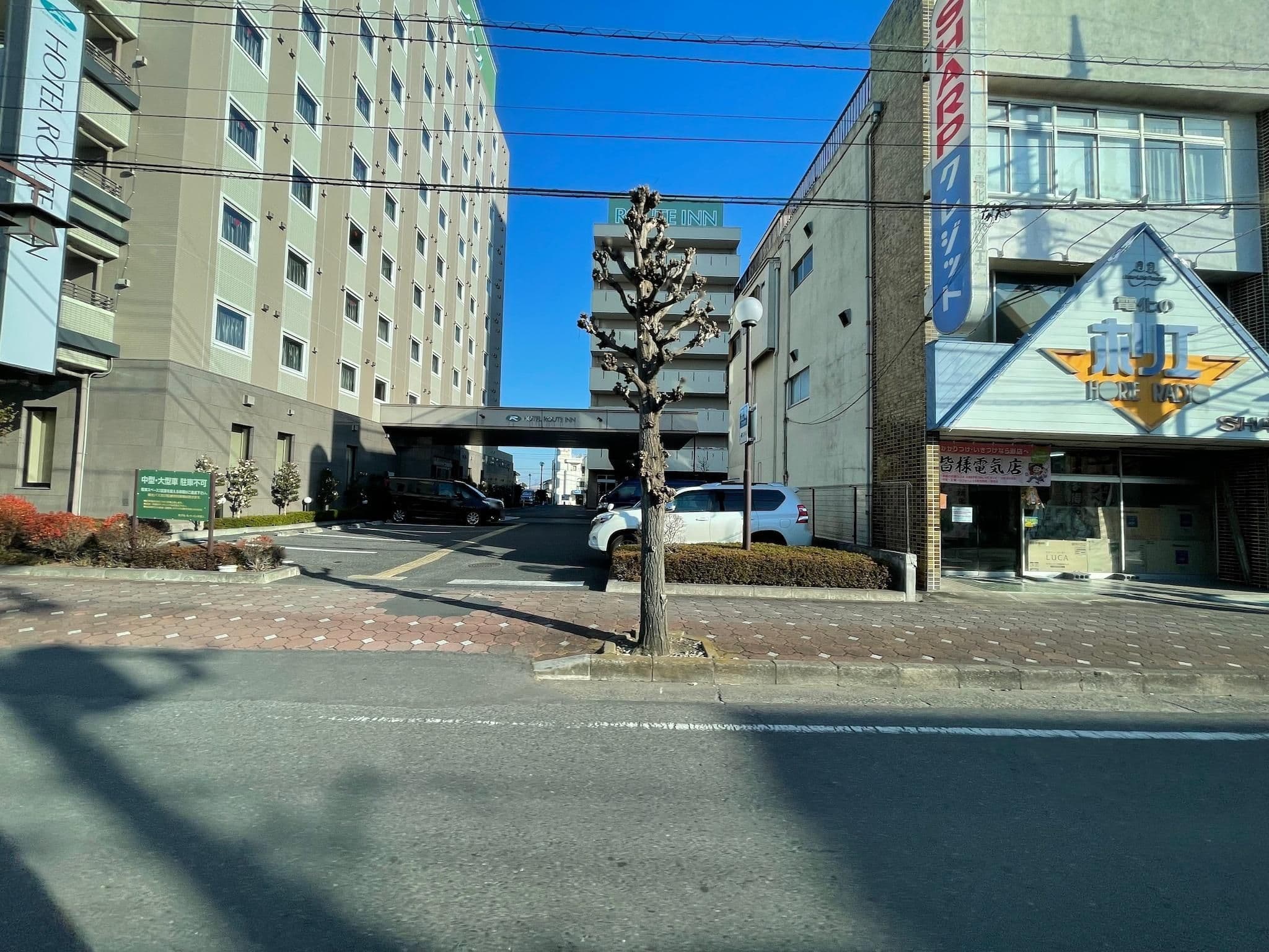 Street view near ホテルルートイン 古河駅前, Koga — © musashino5 (CC BY-SA · Mapillary)