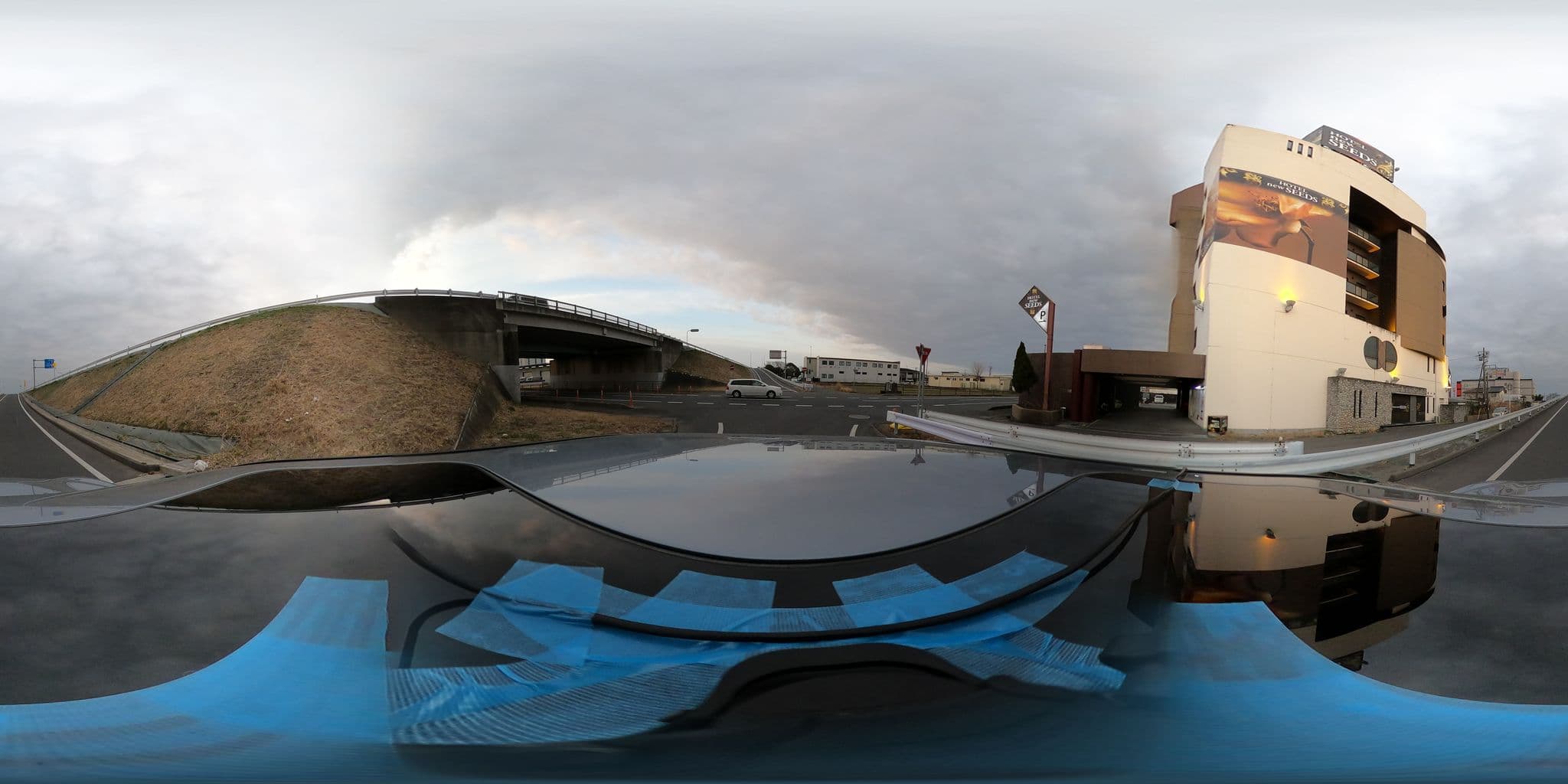 Street view near HOTEL new SEEDS, Tsuchiura — © renaoki (CC BY-SA · Mapillary)
