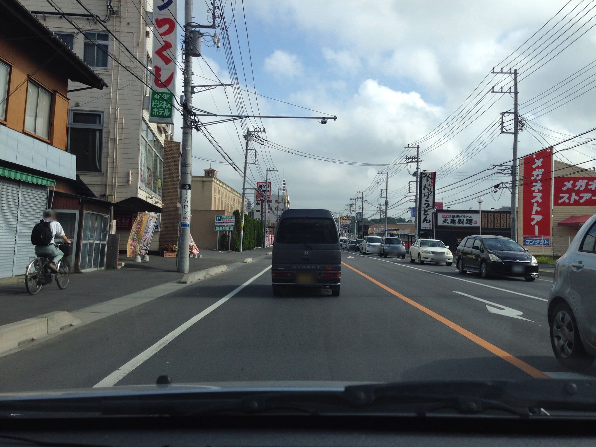 Street view near ビジネスホテルつくし, Tsuchiura — © milkrich (CC BY-SA · Mapillary)
