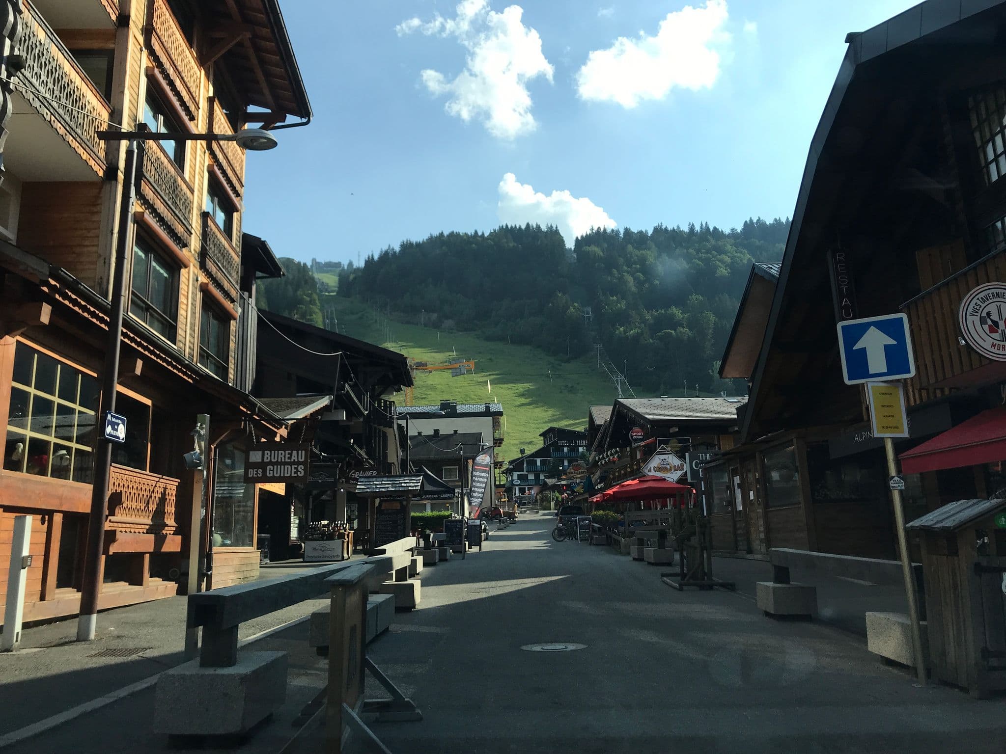 Street view near Les Airelles, Morzine