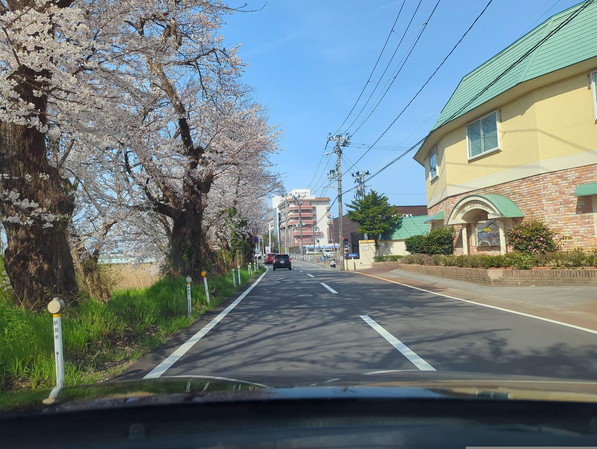 Street view near ホテルブルーシャトー, Niigata — © marikocco (CC BY-SA · Mapillary)
