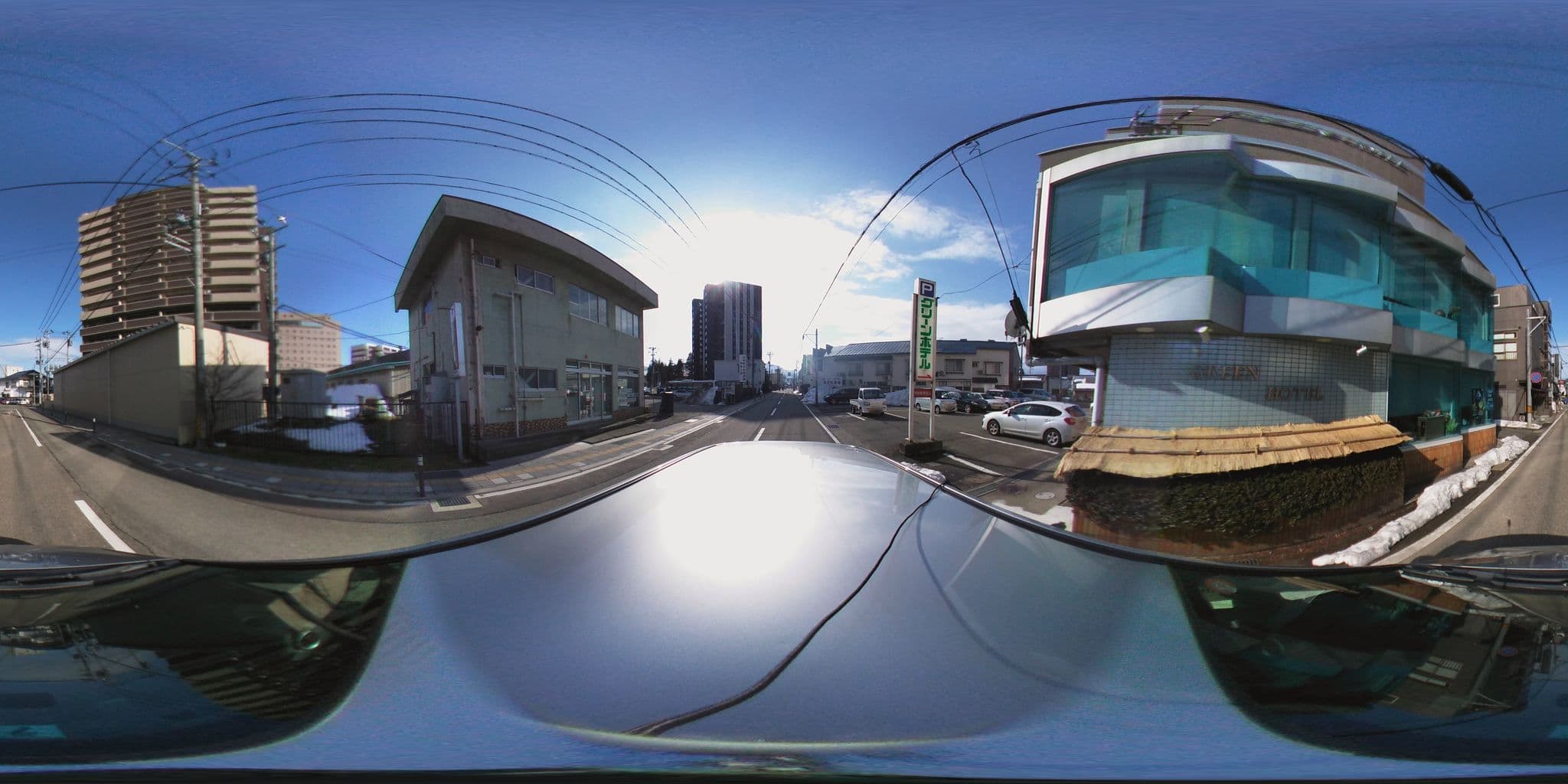 Street view near たけみ旅館, Aizu-Wakamatsu — © tm3594 (CC BY-SA · Mapillary)