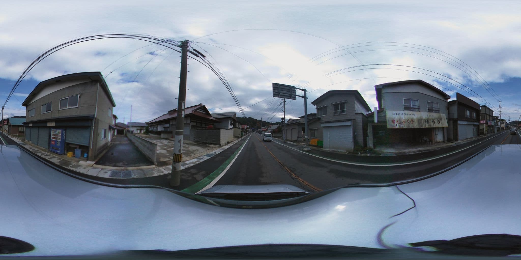 Street view near ぶんぱち, Aizu-Wakamatsu — © jmmapiranger (CC BY-SA · Mapillary)