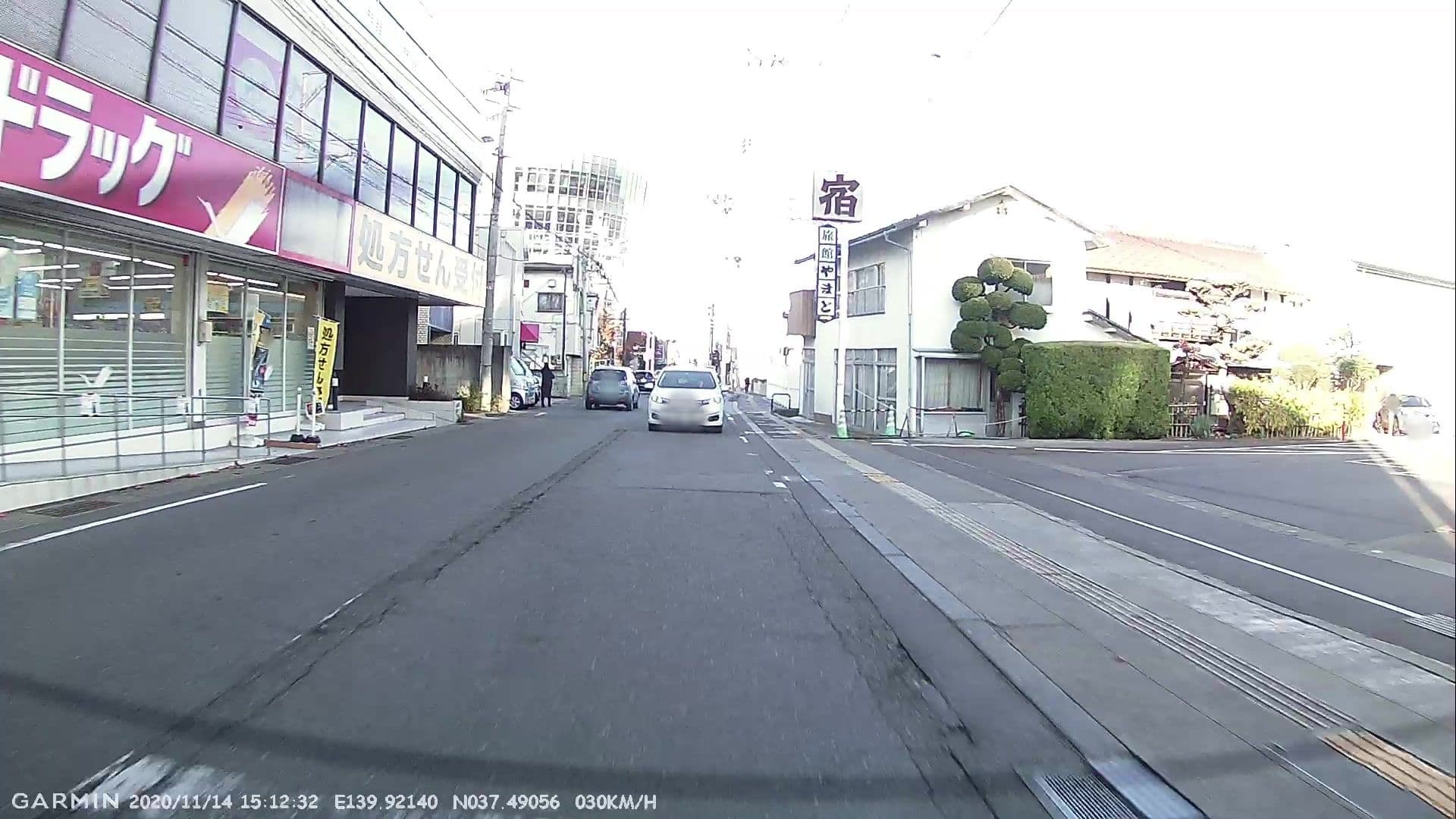 Street view near やまと旅館, Aizu-Wakamatsu — © jmmapiranger (CC BY-SA · Mapillary)