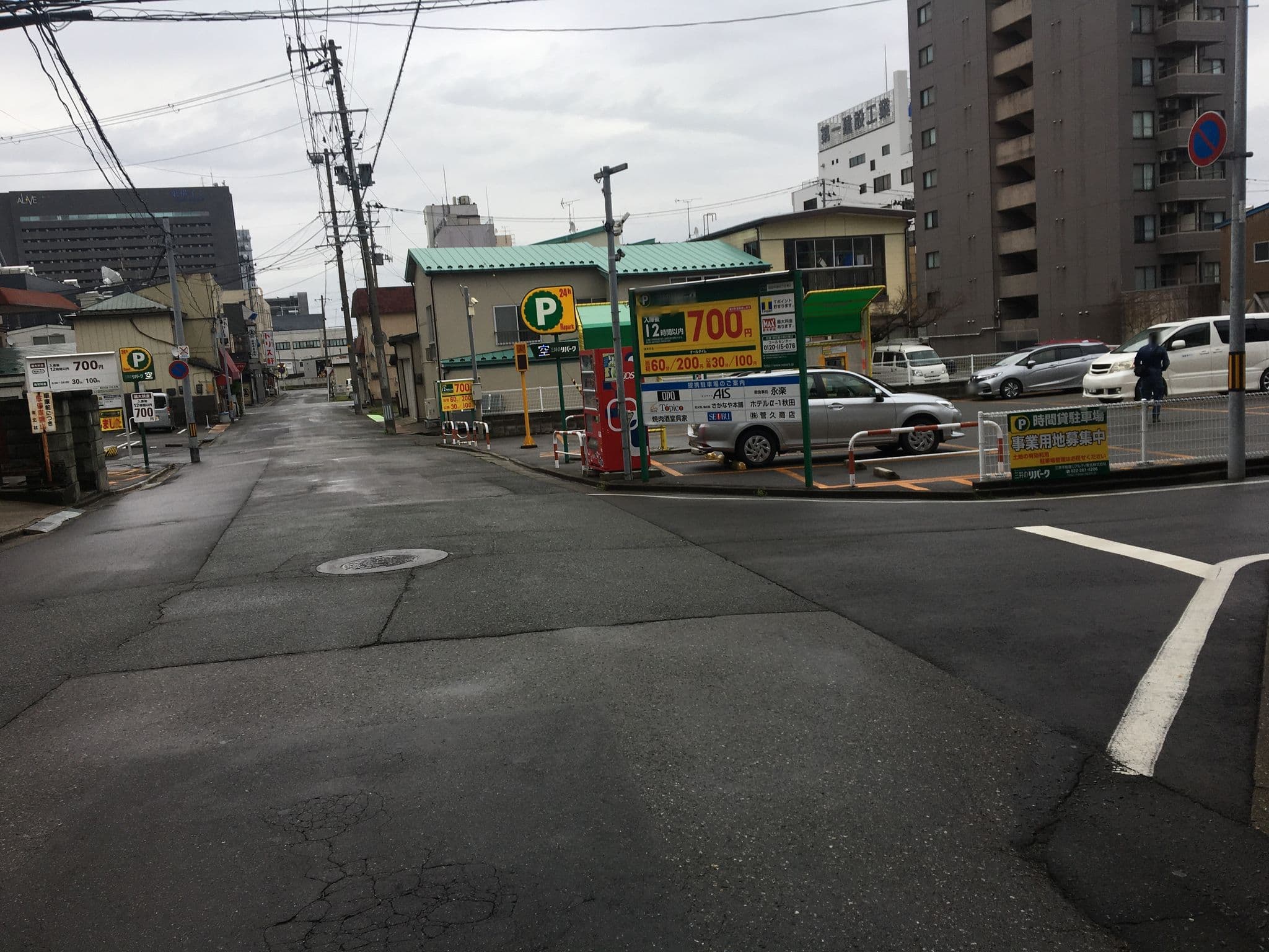 Street view near ビジネスホテルナショナルプリンスホテル(ビジネスホテル内記), Akita — © musashino5 (CC BY-SA · Mapillary)