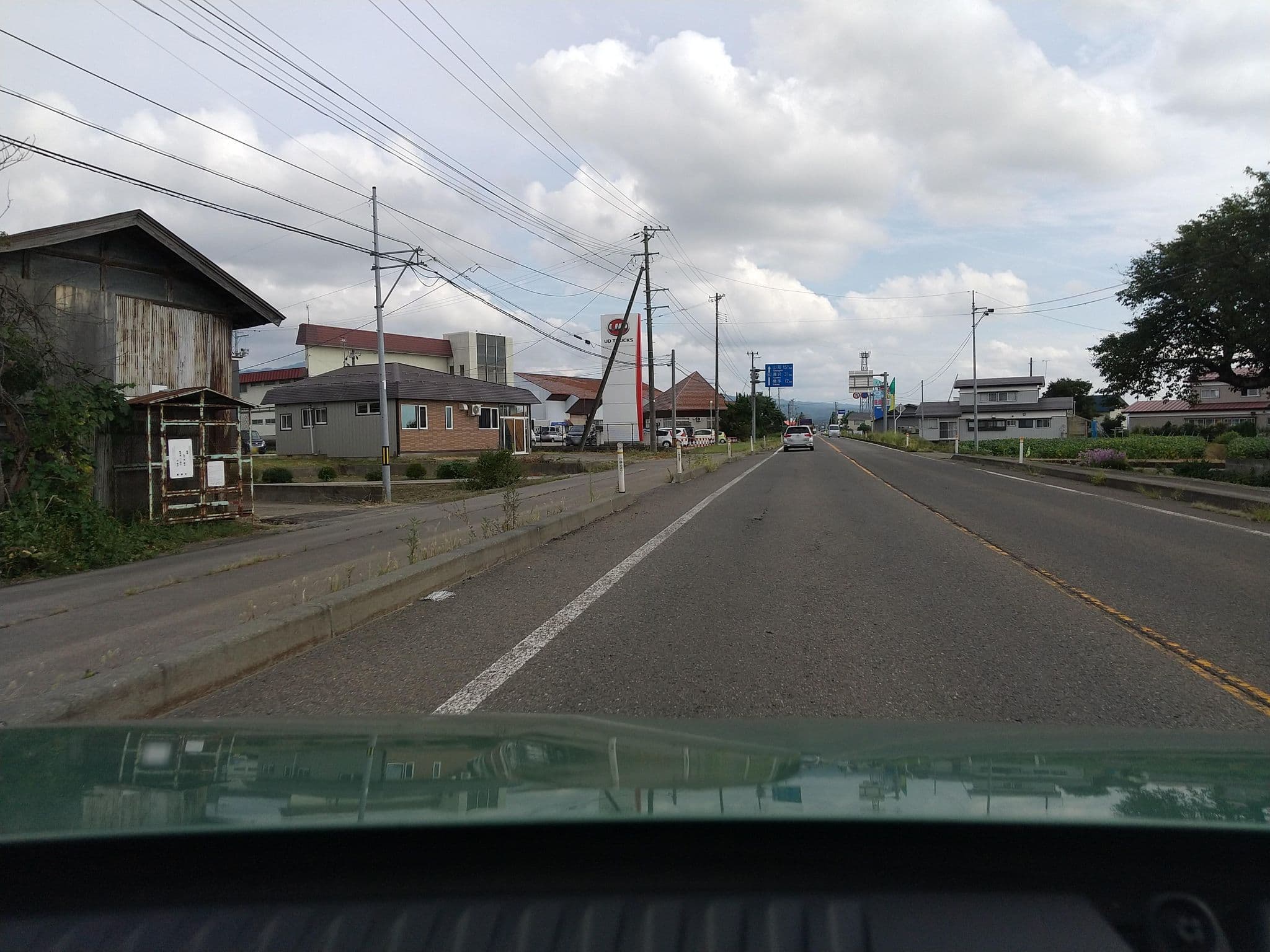 Street view near ファミリーロッジ旅籠屋 秋田六郷店, Rokugō — © tonoyamatanken (CC BY-SA · Mapillary)