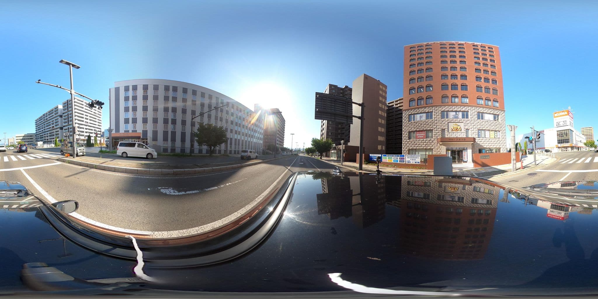 Street view near ユニゾイン エクスプレス 盛岡, Morioka — © yuki_charo (CC BY-SA · Mapillary)