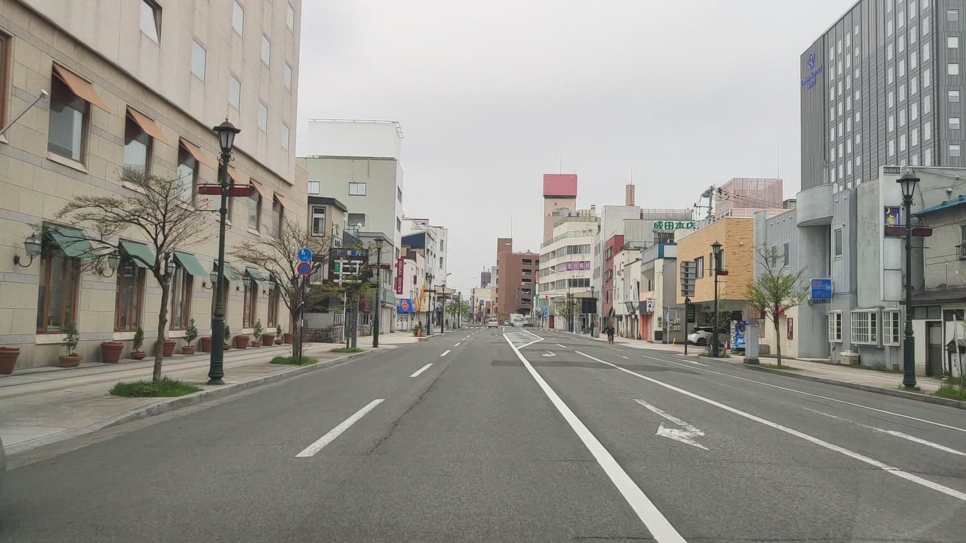 Street view near ホテルJALシティ青森 (Hotel JAL City Aomori), Aomori — © drivephotograph (CC BY-SA · Mapillary)