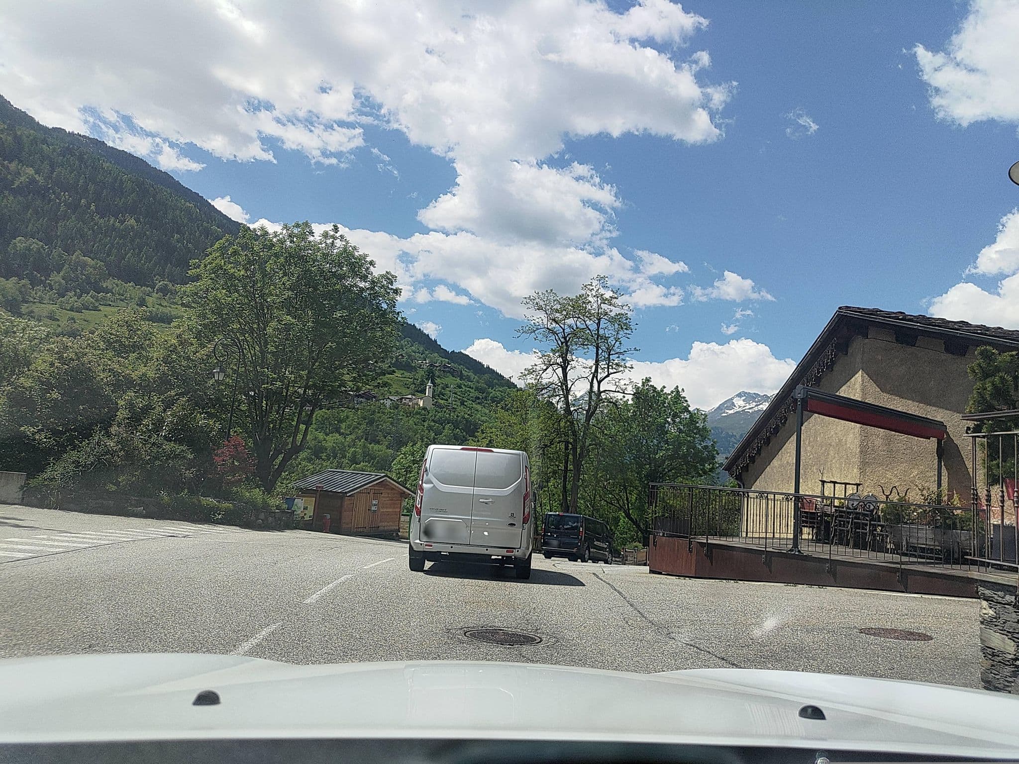 Street view near Hôtel Le Monal, Séez