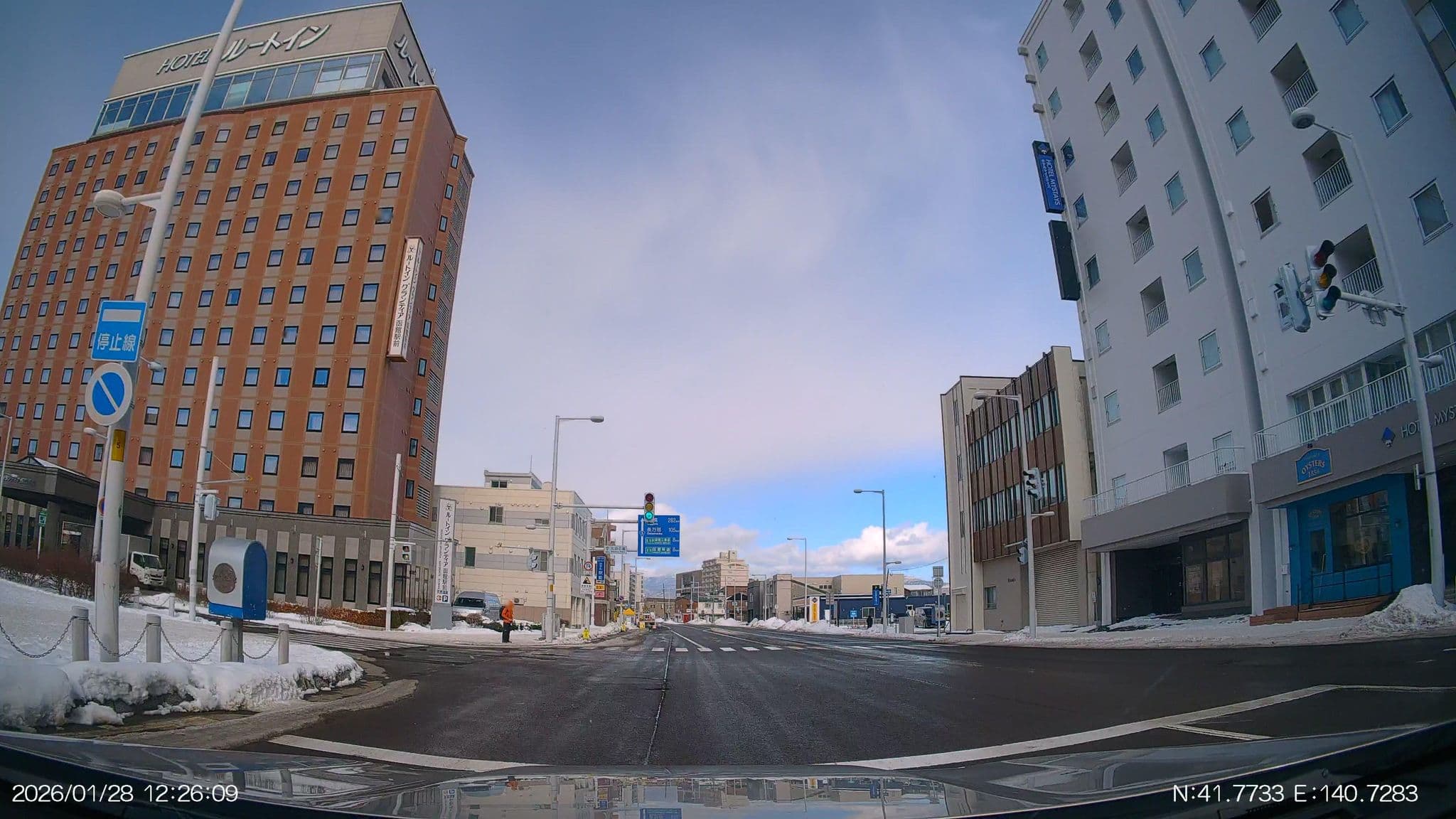 Street view near フレックステイイン函館駅前, Hakodate — © aHS (CC BY-SA · Mapillary)