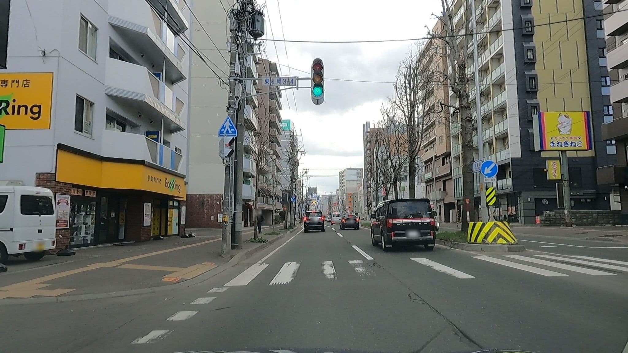 Street view near バックパッカーズ イノーズプレイス, Sapporo — © takayuki (CC BY-SA · Mapillary)