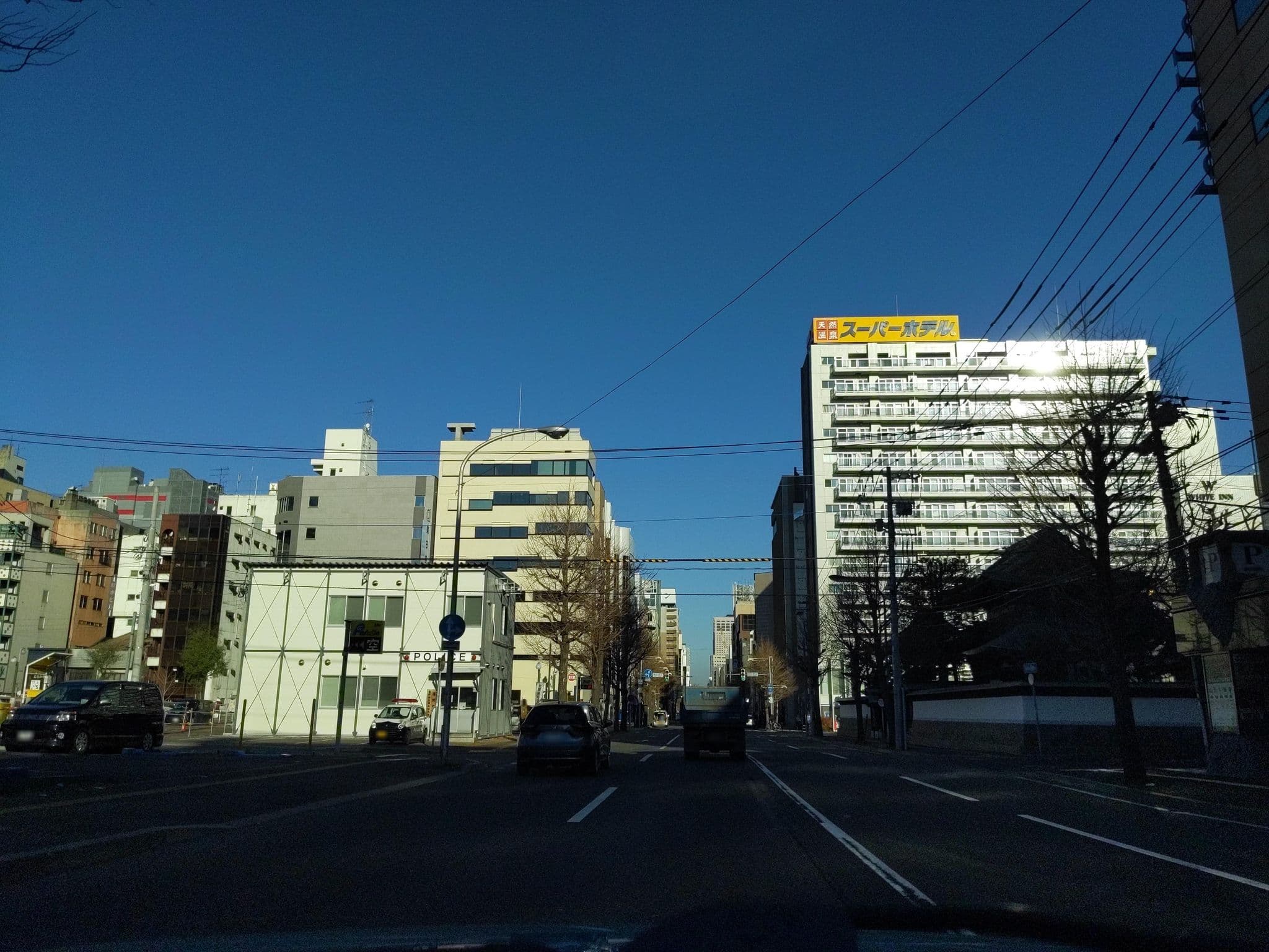 Street view near ブルーホテル シュープリーム (BLUE HOTEL Sjuprim), Sapporo — © donuzium (CC BY-SA · Mapillary)