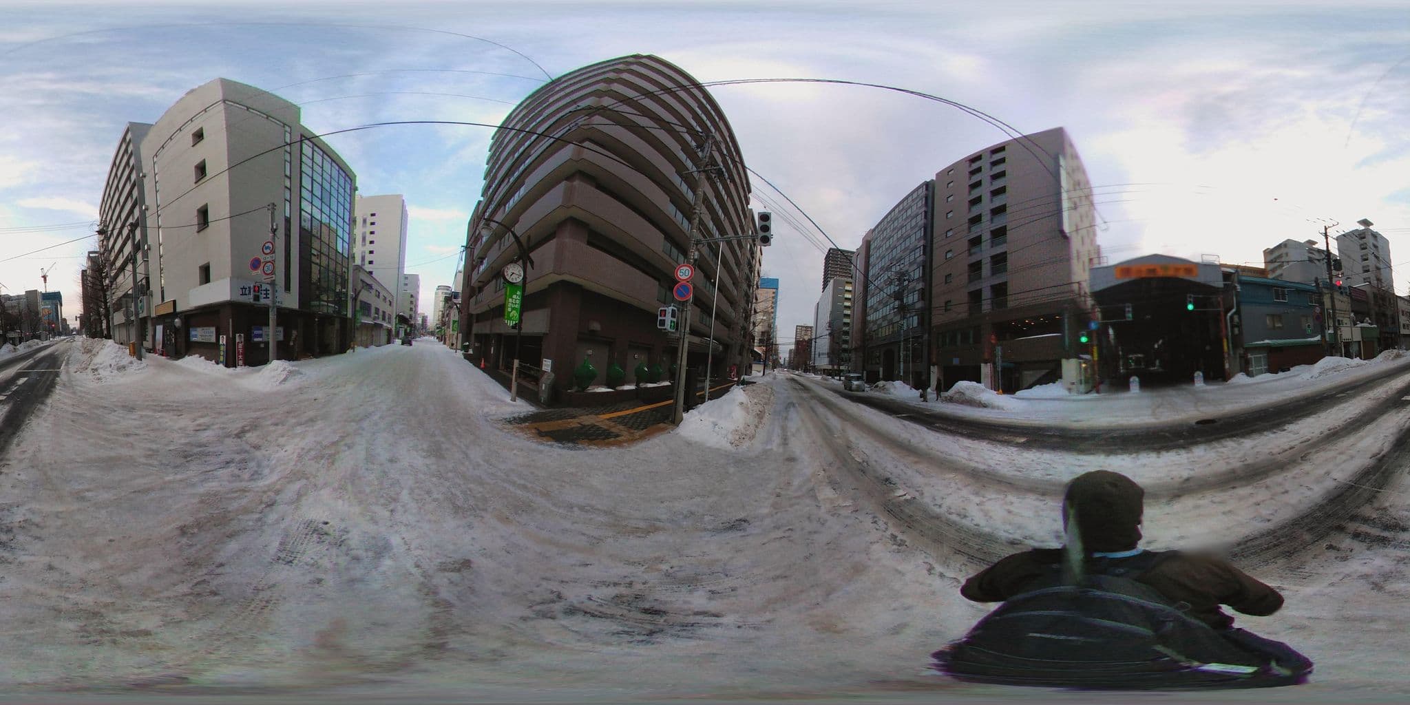 Street view near ホテルブーゲンビリア札幌, Sapporo — © mura (CC BY-SA · Mapillary)