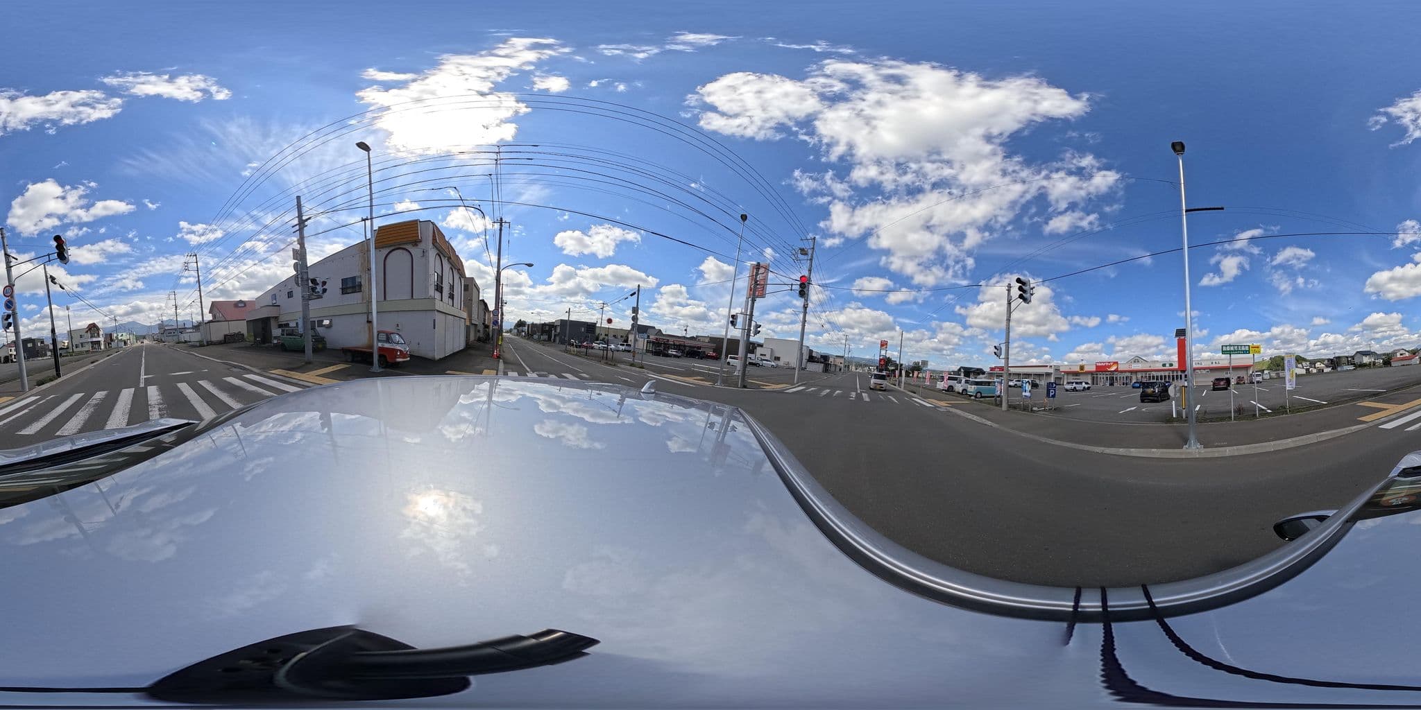 Street view near orange house hostel, Kami-furano — © Jazi (CC BY-SA · Mapillary)