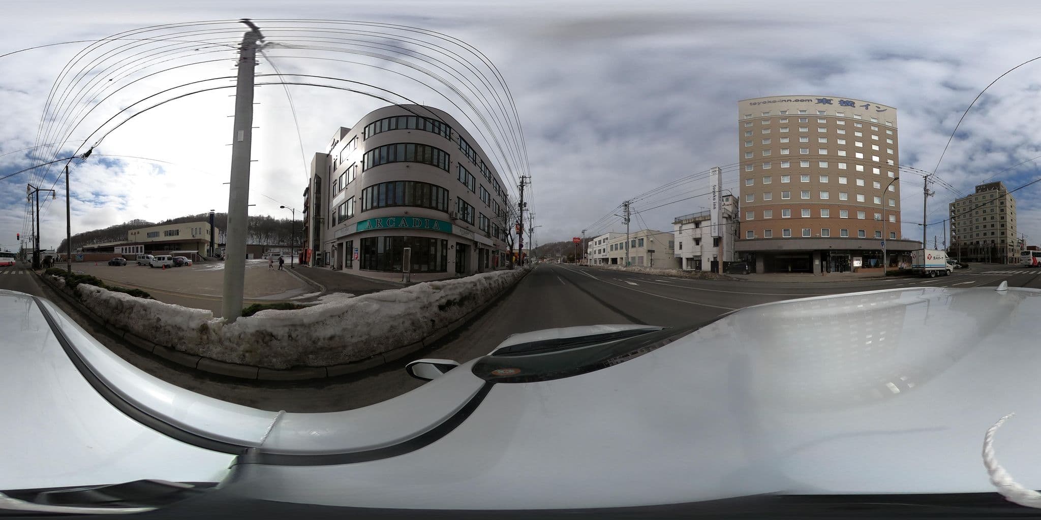 Street view near 東横イン オホーツク・網走駅前, Abashiri — © yuki_charo (CC BY-SA · Mapillary)