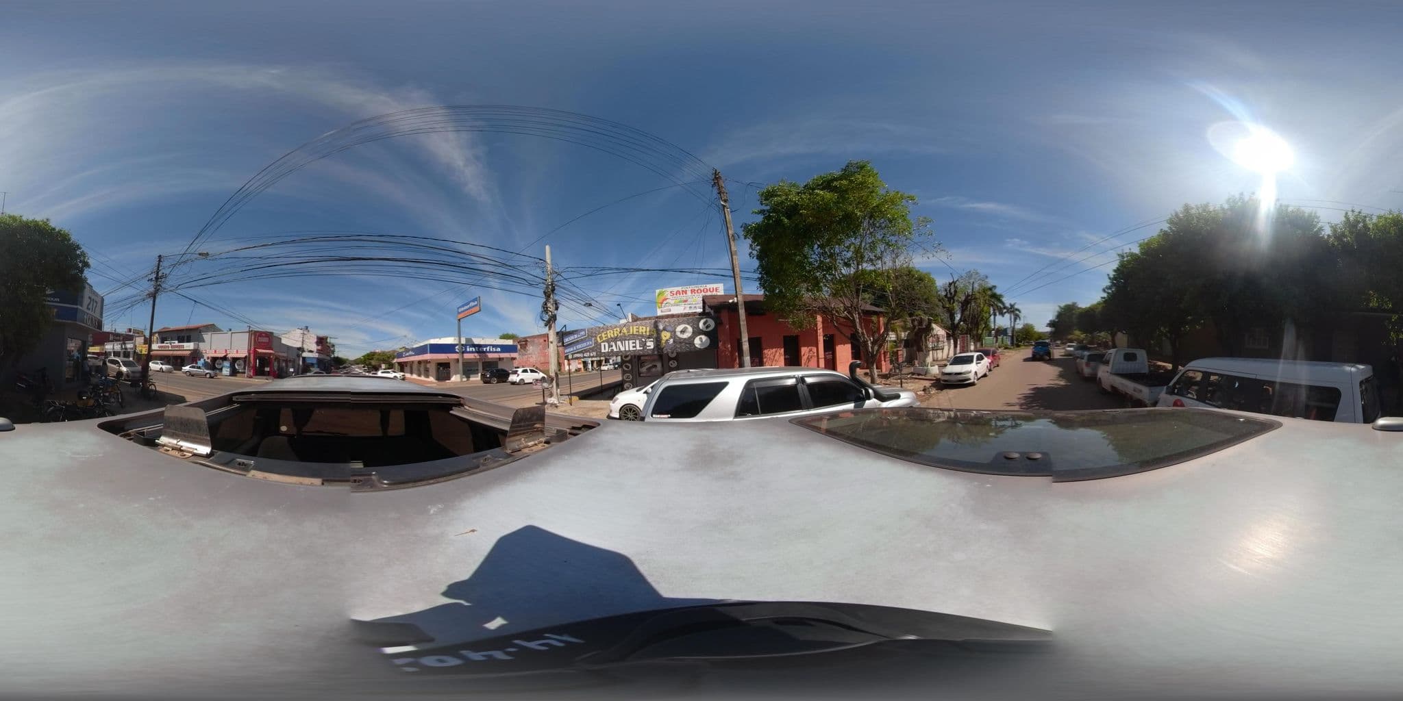 Street view near Hotel Danubio, Coronel Oviedo — © martinclz (CC BY-SA · Mapillary)