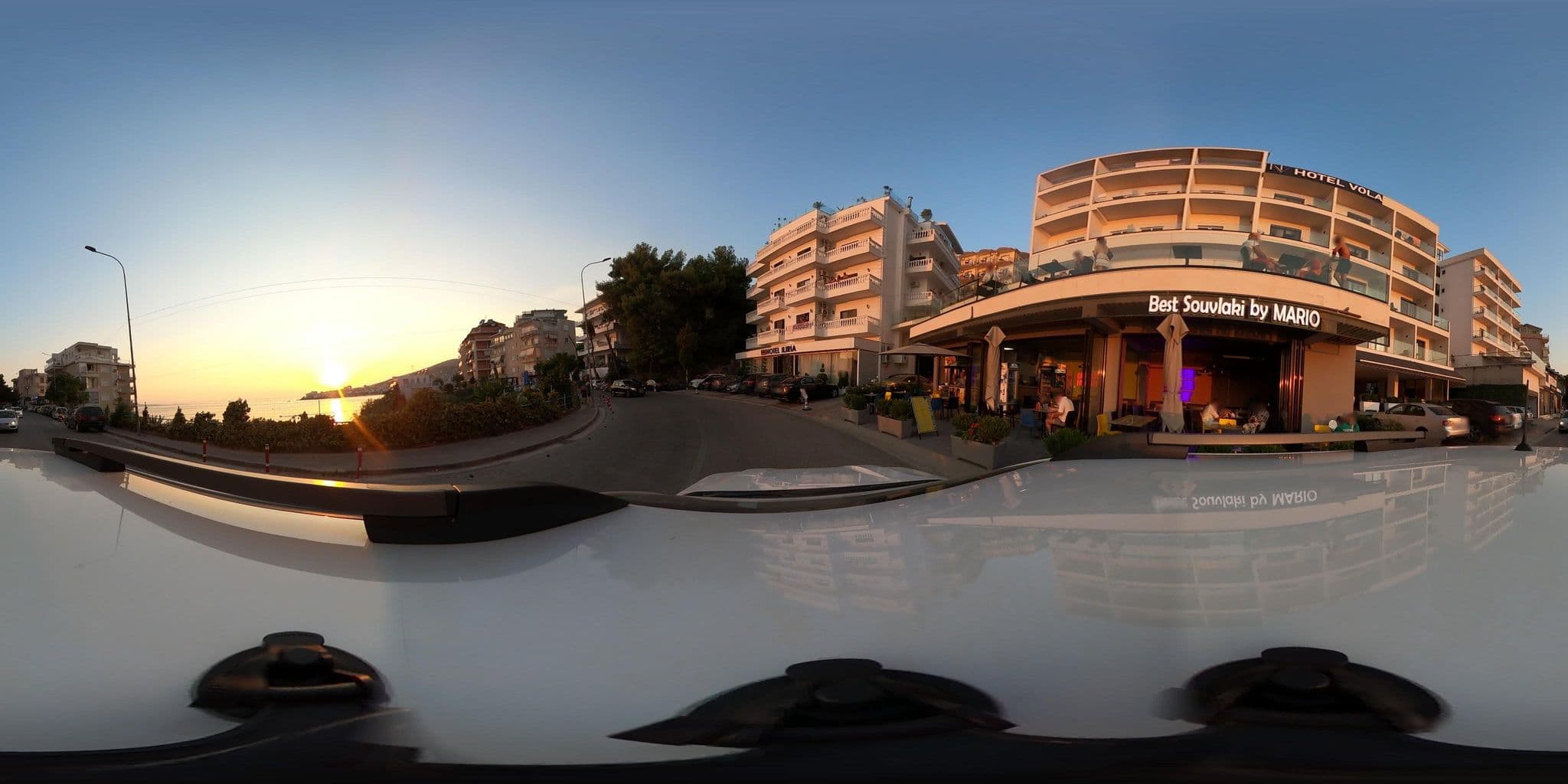 Street view near Vola hotel, Sarandë — © tumblecow (CC BY-SA · Mapillary)