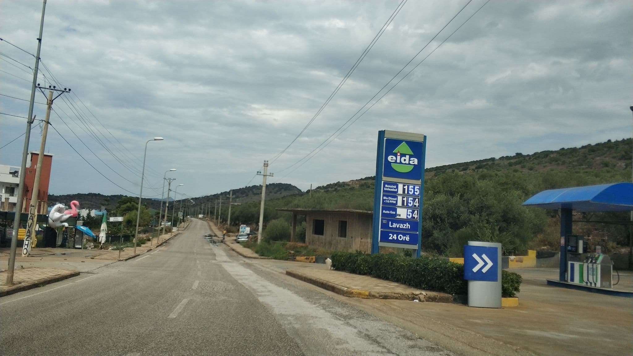 Street view near Hotel Citrus, Ksamil — © freddouhelk (CC BY-SA · Mapillary)
