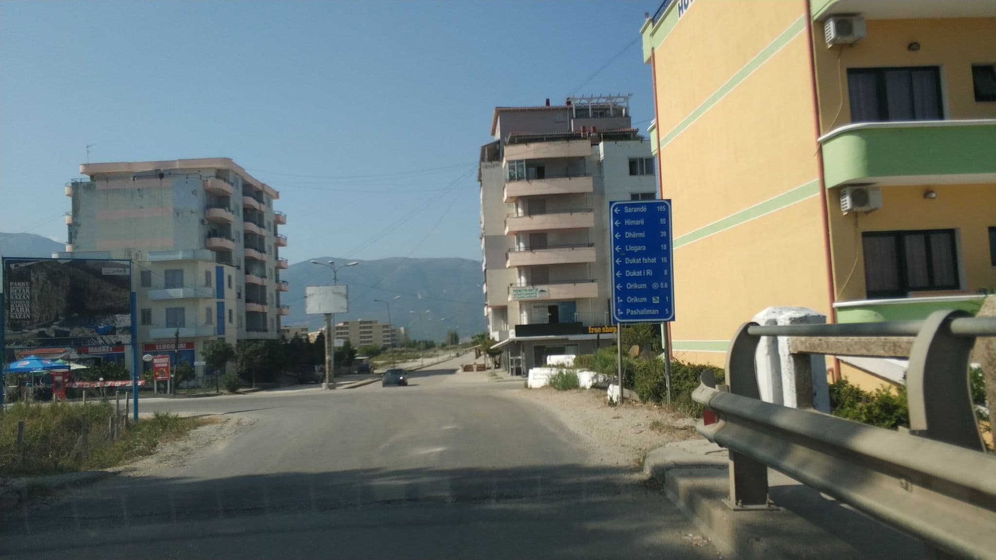 Street view near Hotel Argeli, Orikum — © freddouhelk (CC BY-SA · Mapillary)