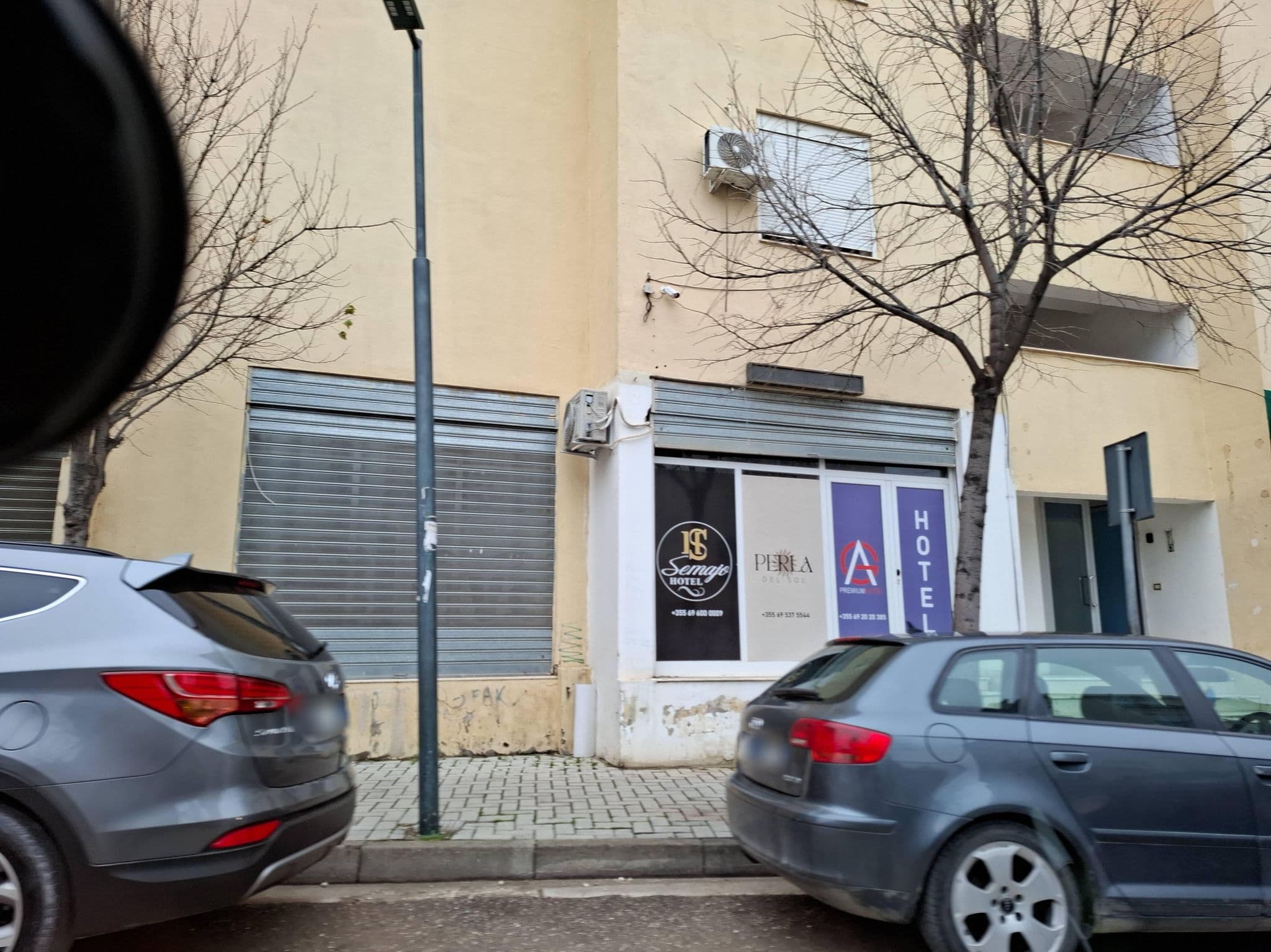 Street view near Regina City Hotel, Vlorë — © denisju_osm (CC BY-SA · Mapillary)