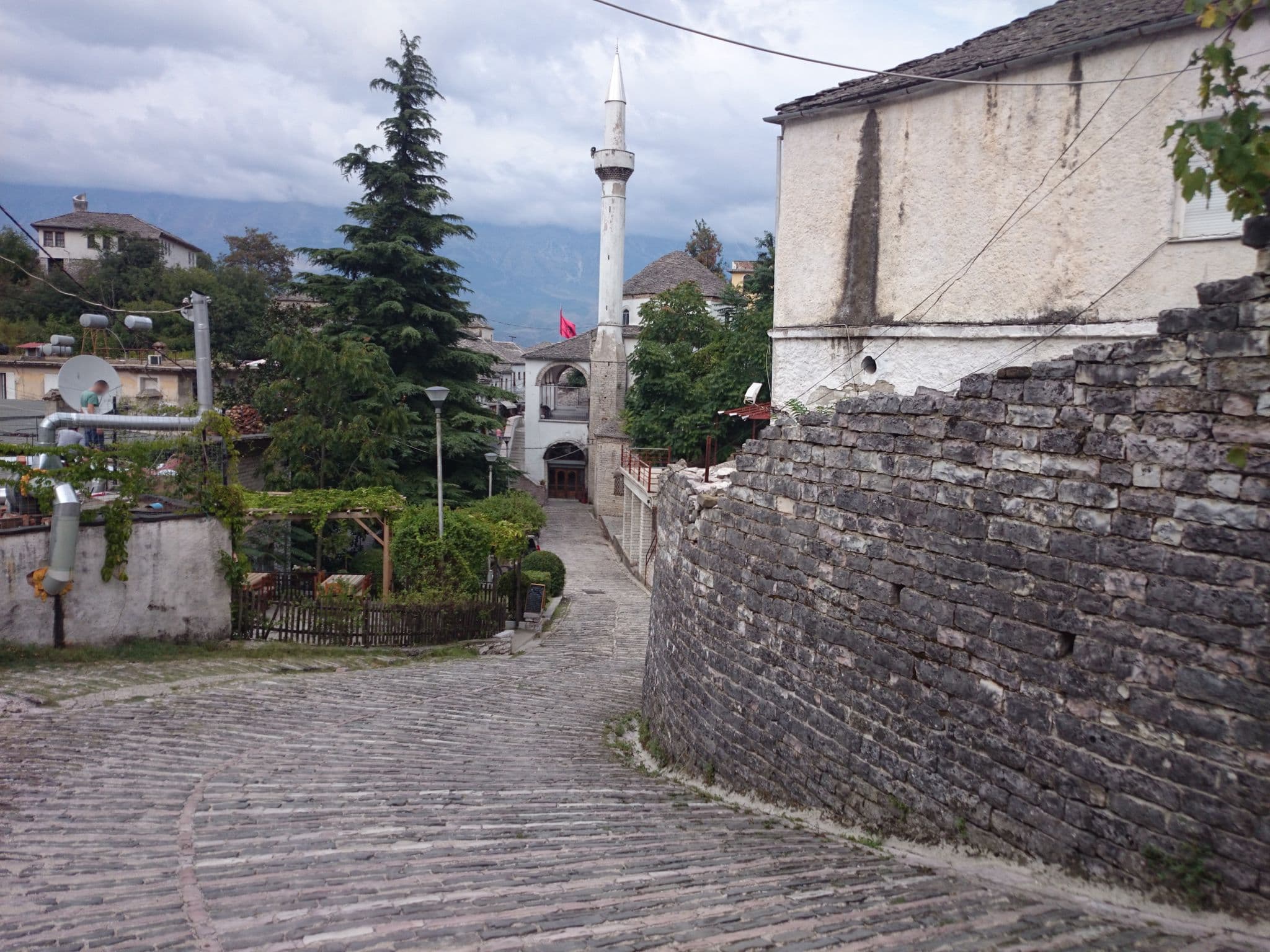 Street view near Hotel Lani, Gjirokastër — © ebel (CC BY-SA · Mapillary)