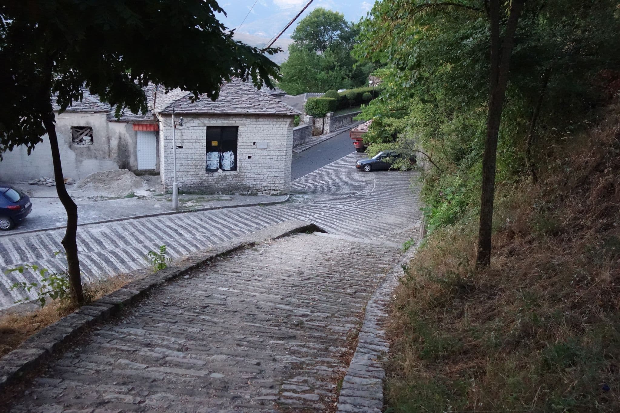 Street view near Guest House Salari, Gjirokastër — © malenki (CC BY-SA · Mapillary)