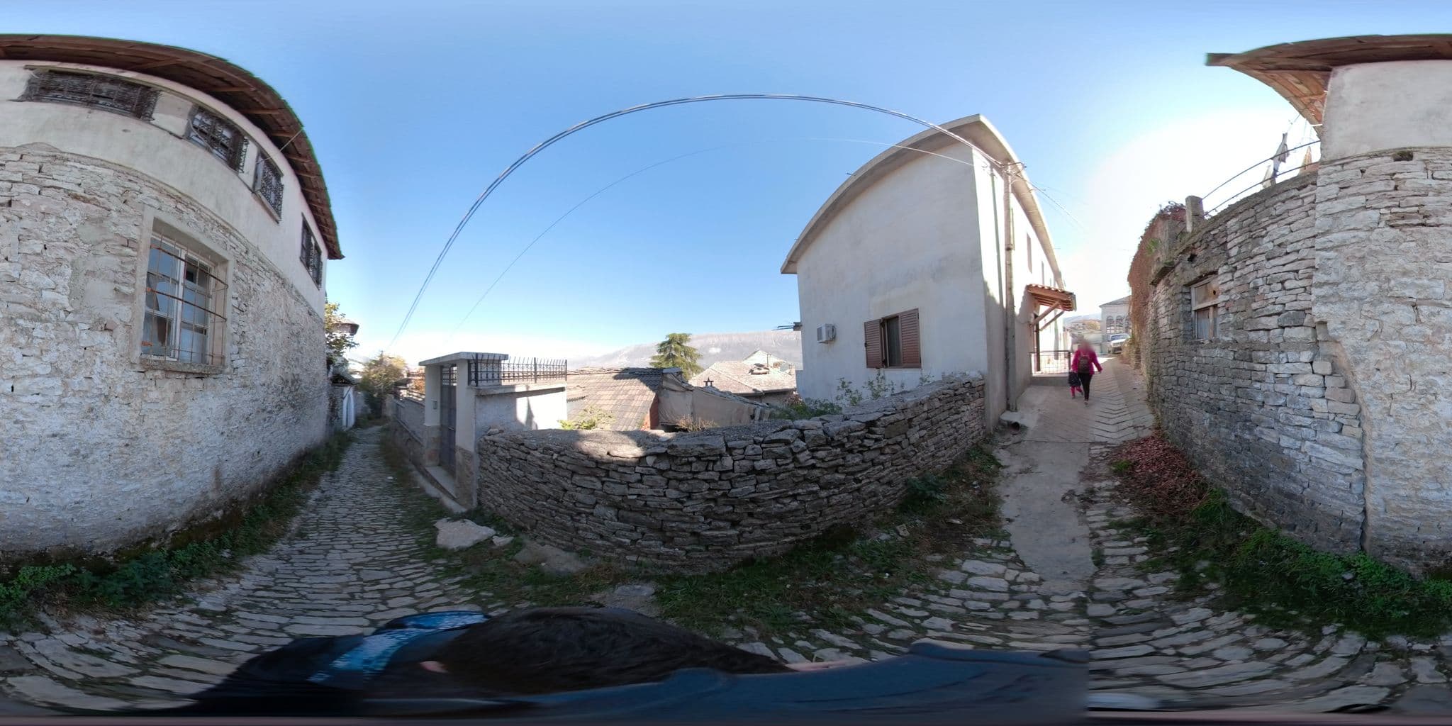 Street view near Hotel Praga, Gjirokastër — © thodorisvakkas (CC BY-SA · Mapillary)
