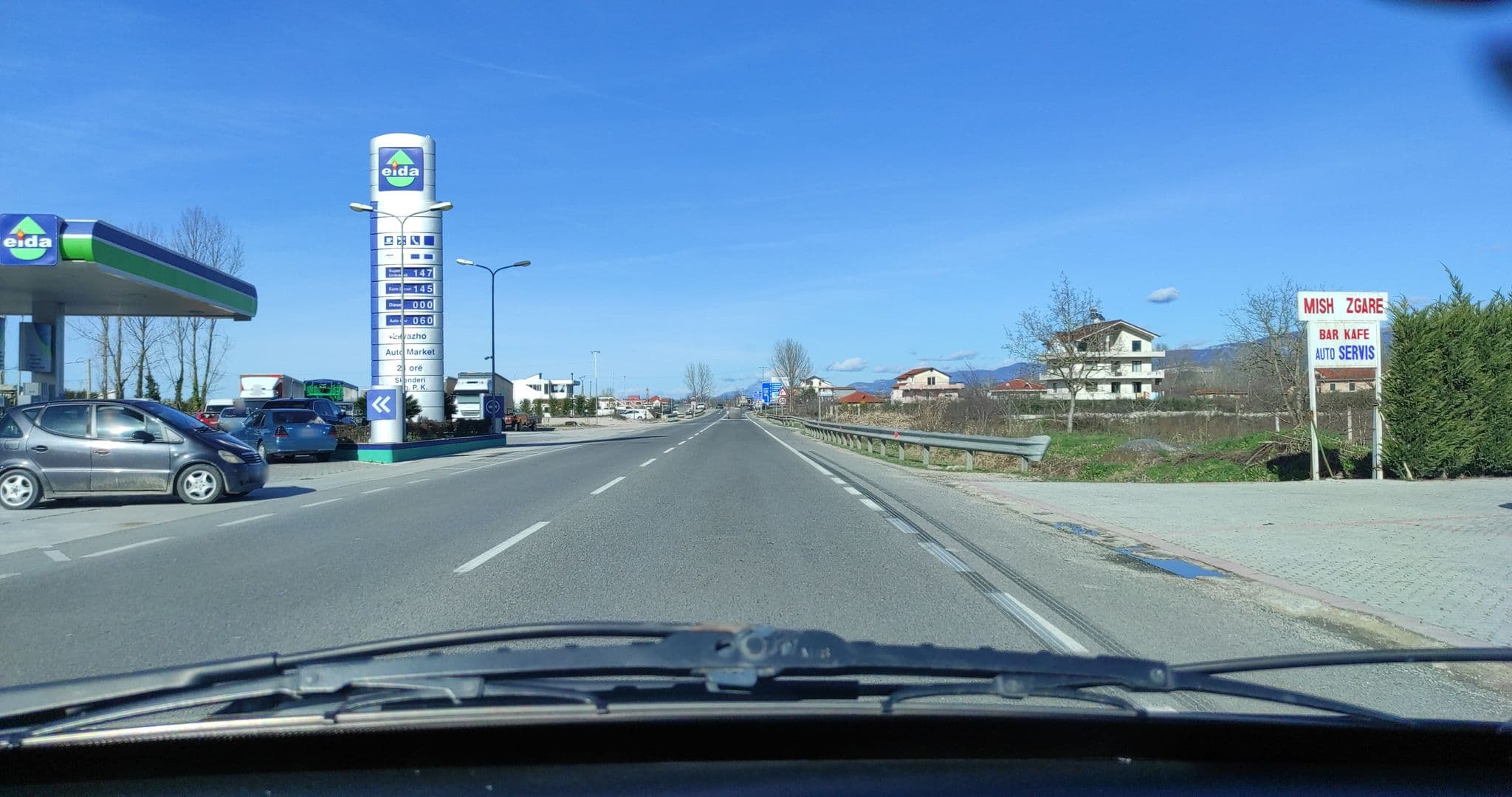 Street view near Eljos Hotel, Fushë-Krujë — © denisju_osm (CC BY-SA · Mapillary)