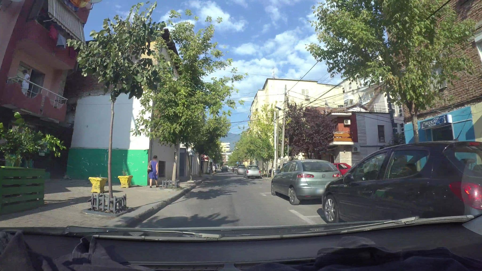 Street view near buff hostel, Tirana — © kaart5 (CC BY-SA · Mapillary)