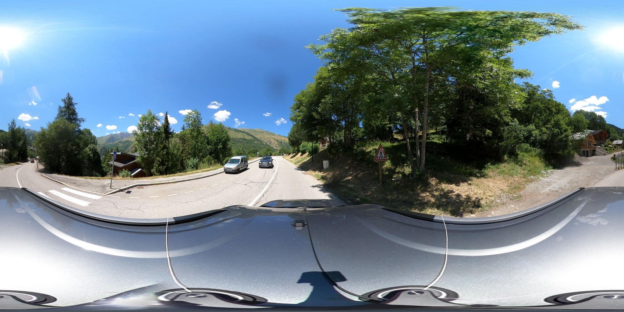Street view near L'Adret, Valloire