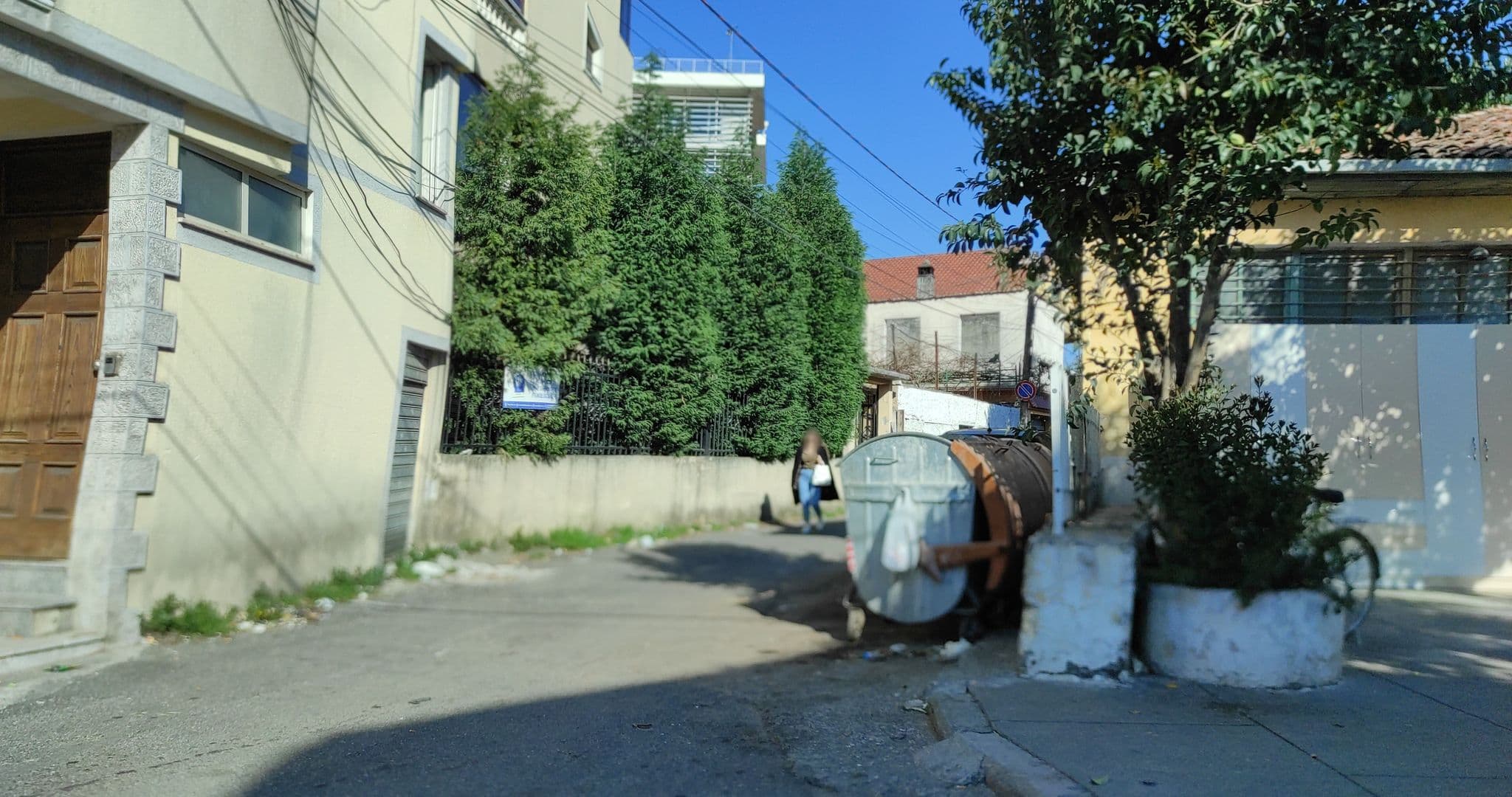 Street view near Hostel Golden Sleep, Shkodër — © denisju_osm (CC BY-SA · Mapillary)