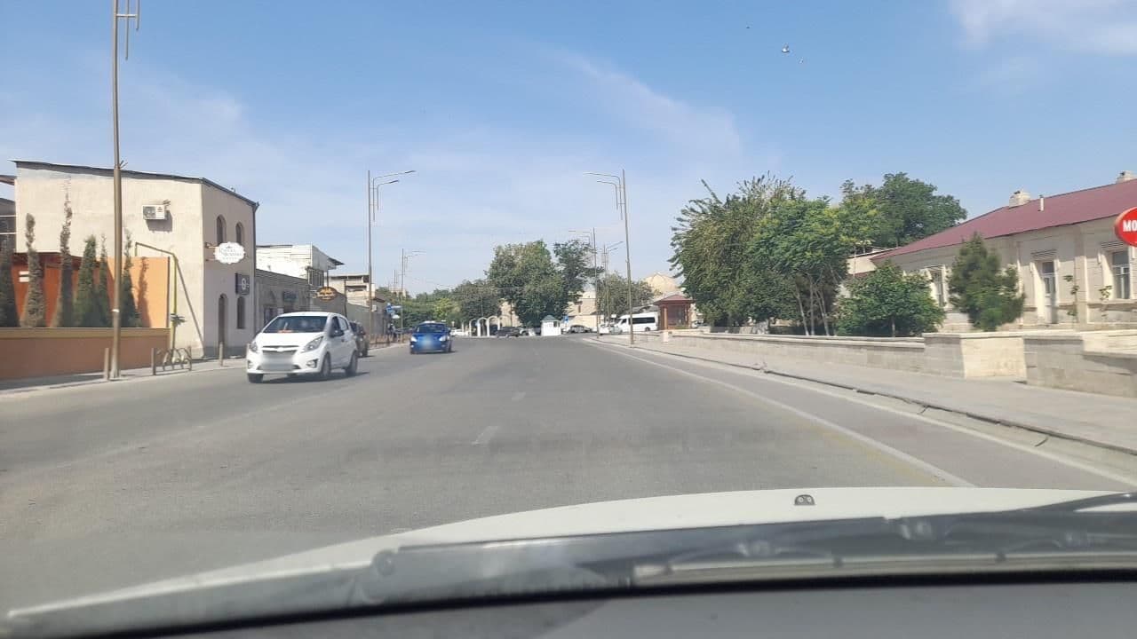 Street view near Amulet Madrassah Hotel, Bukhara — © georgiysys (CC BY-SA · Mapillary)