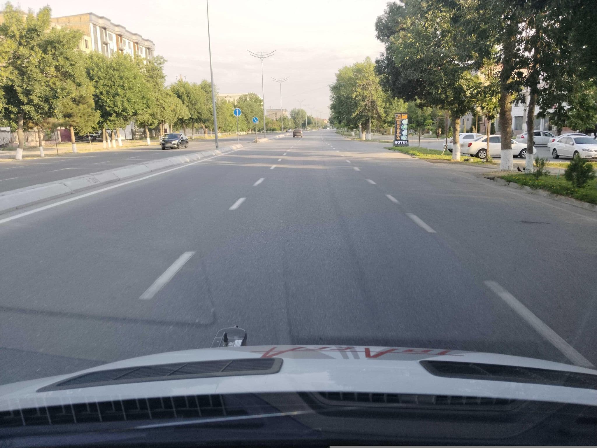 Street view near Karavan Hotel, Jizzax — © Muhammadjon (CC BY-SA · Mapillary)