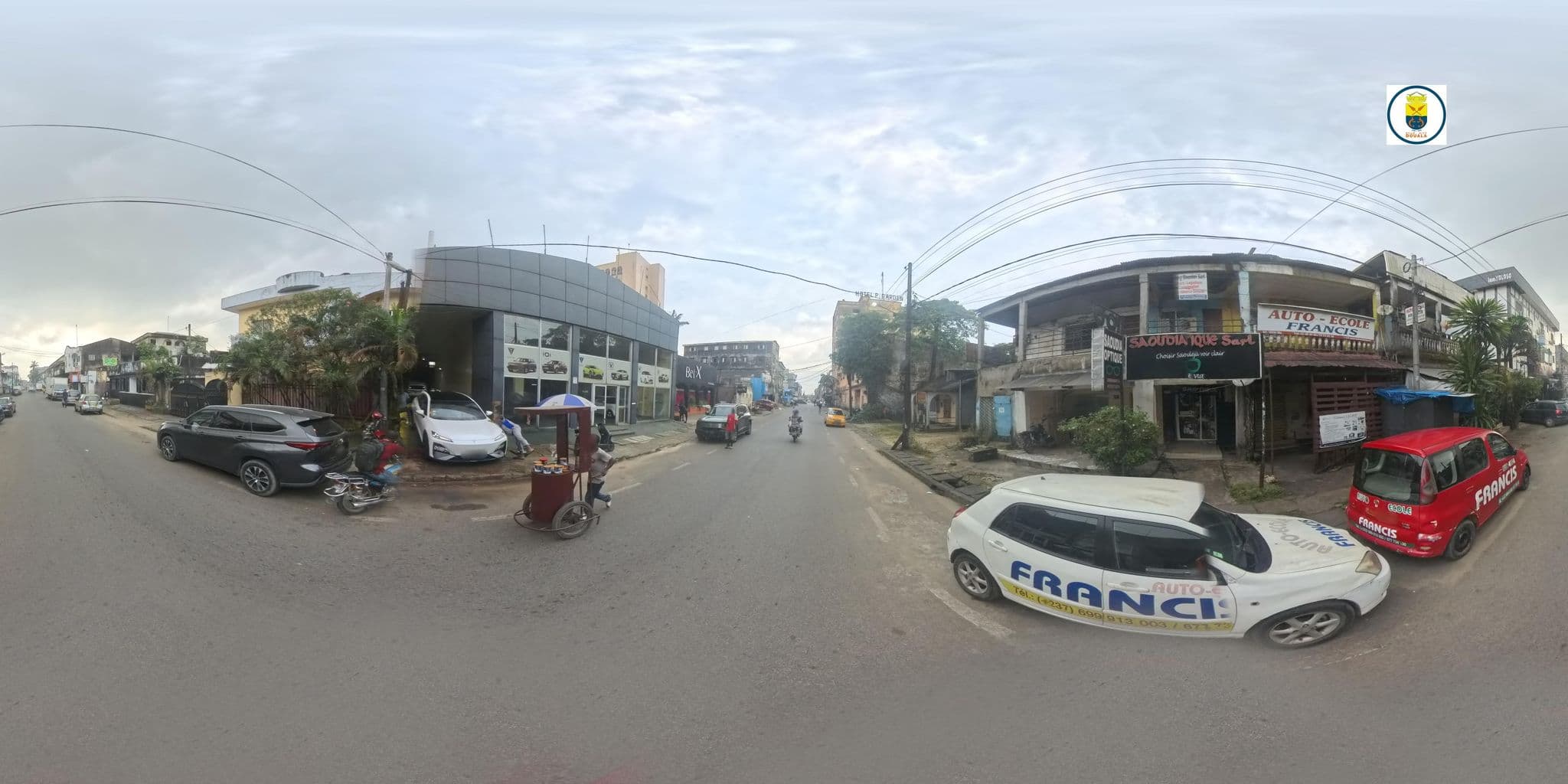 Street view near Bird Watchers Guesthouse, Douala — © keke (CC BY-SA · Mapillary)