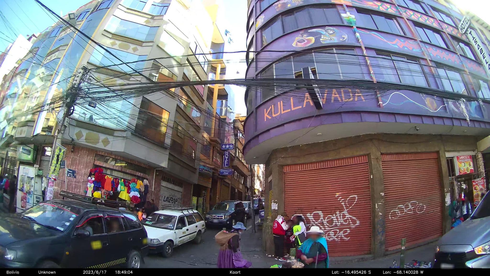 Street view near Hotel Andina, La Paz — © kaart_2 (CC BY-SA · Mapillary)