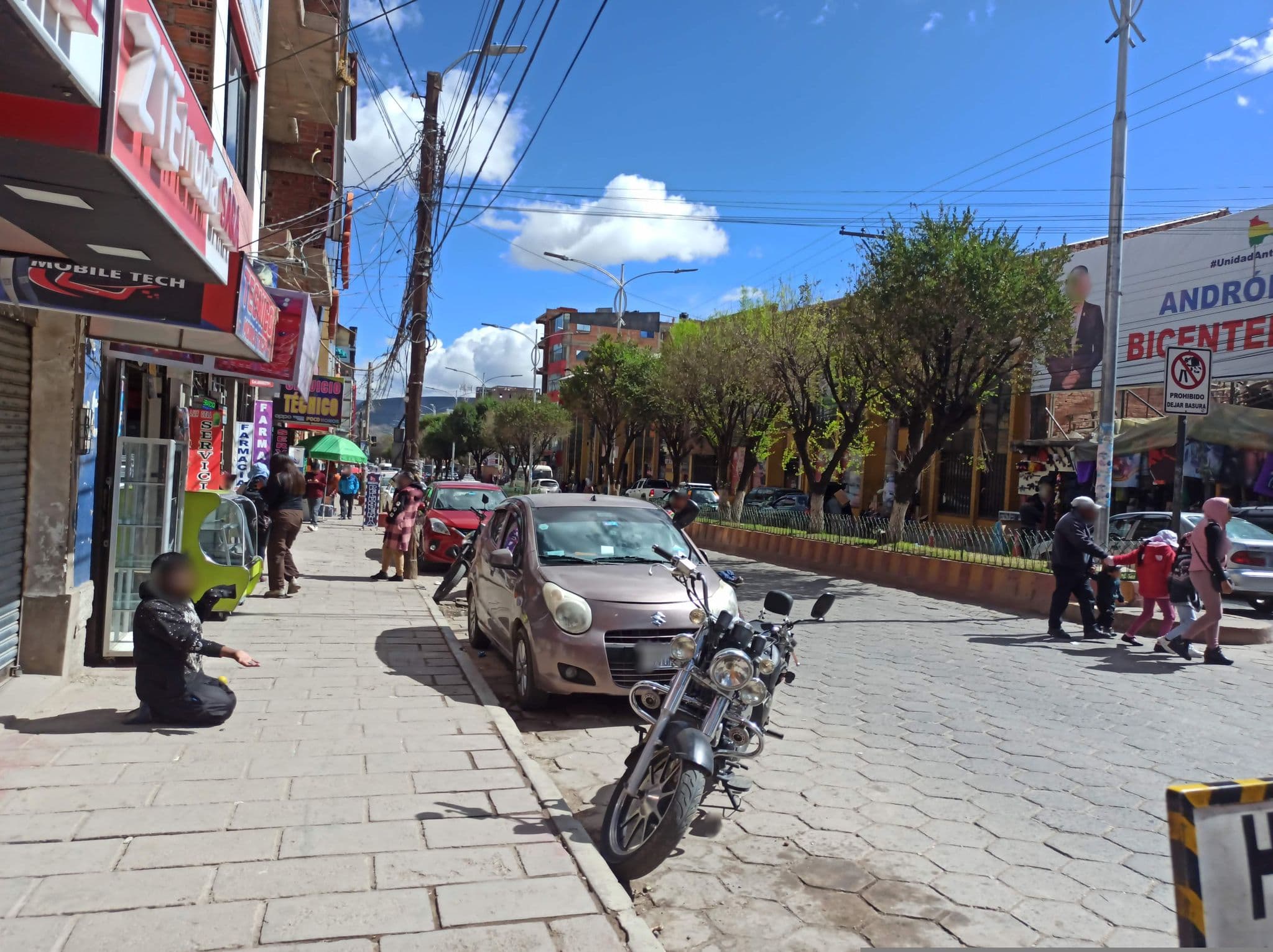 Street view near Hotel Nuevo Milenio, Potosí — © juanfajardobo (CC BY-SA · Mapillary)