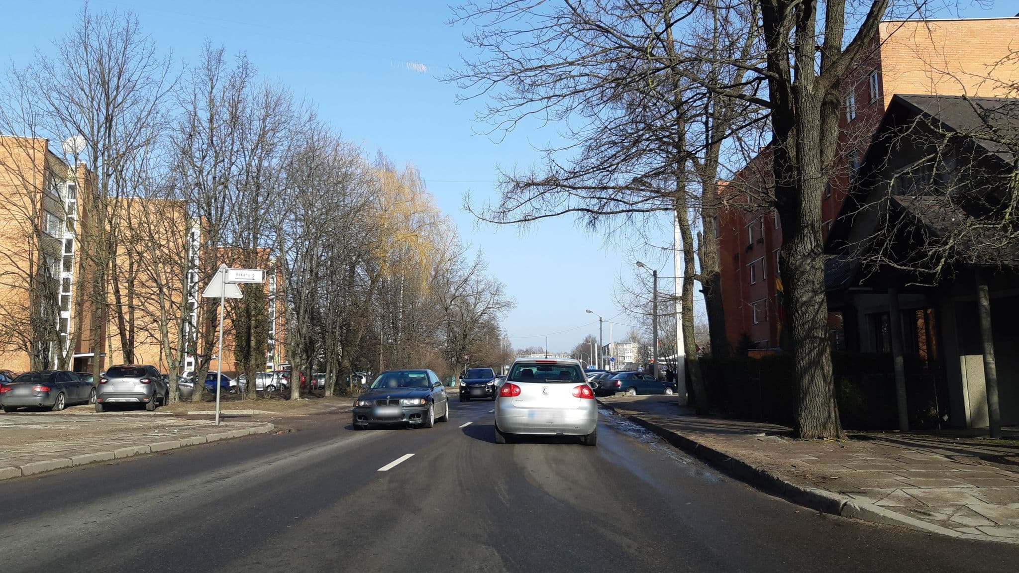Street view near Best Baltic Hotel Kaunas, Dainava (Kaunas) — © mariuskarotkis (CC BY-SA · Mapillary)