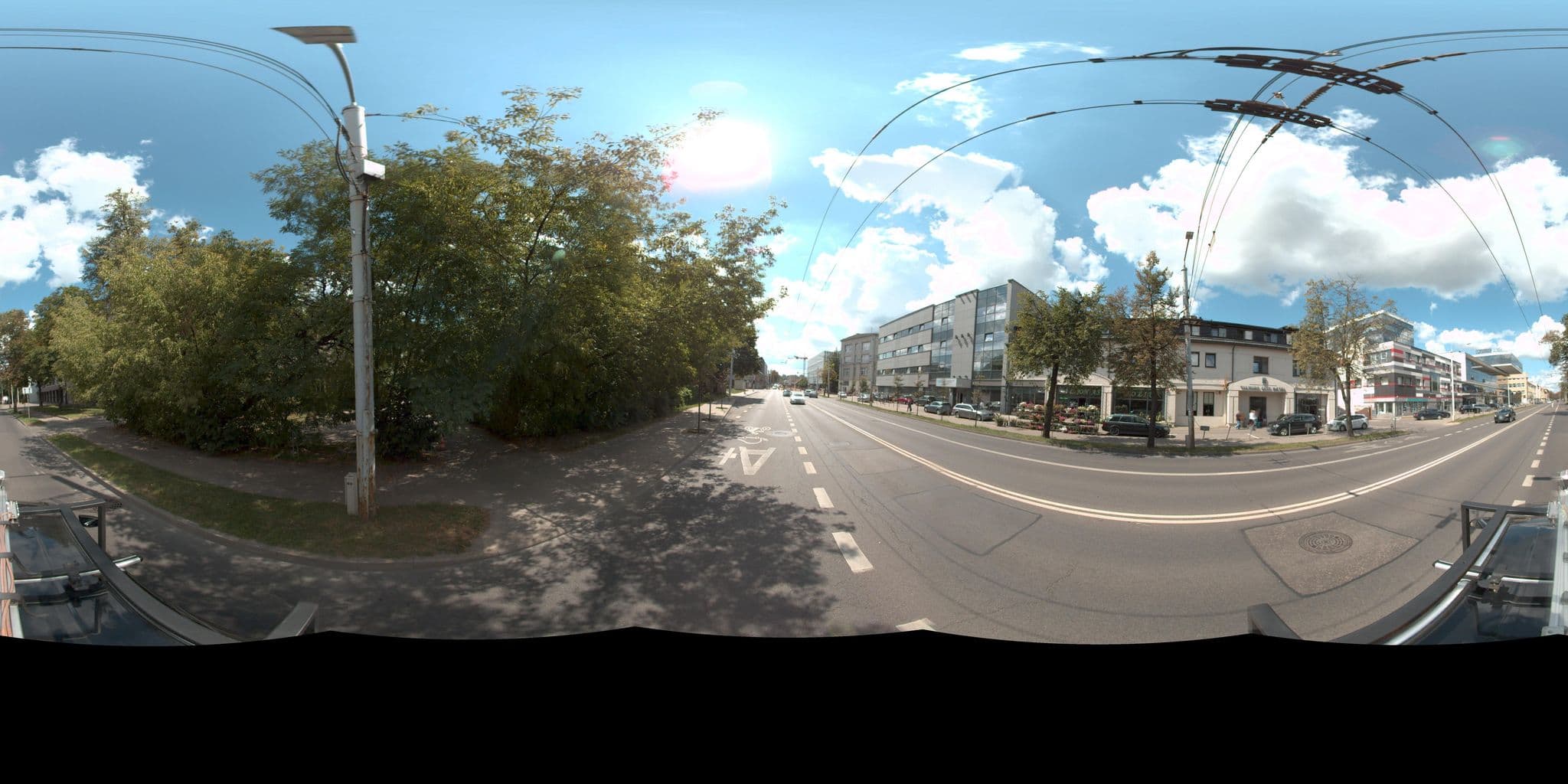 Street view near Hotel Vilnius Europolis, Naujamiestis — © vms (CC BY-SA · Mapillary)