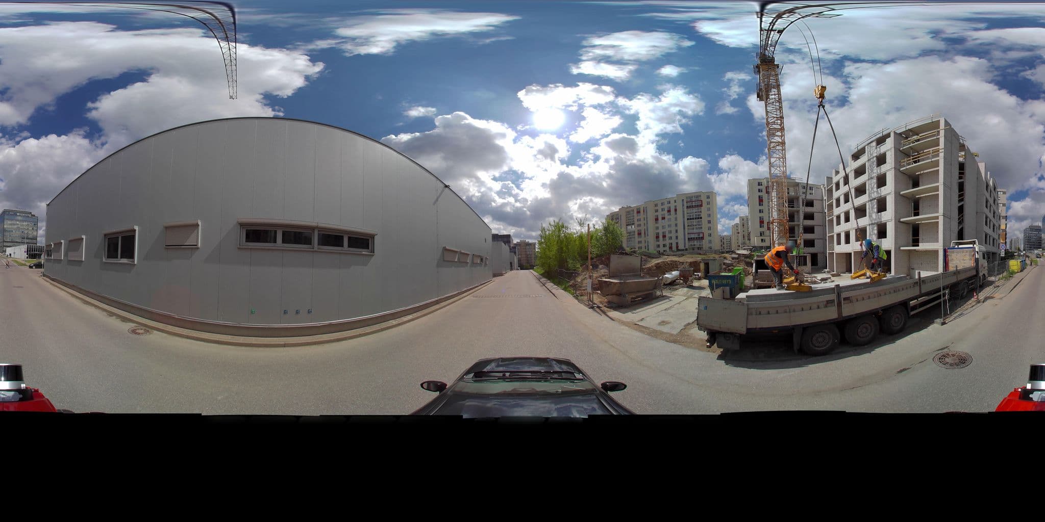 Street view near Baltpark Hotel Vilnius, Pašilaičiai — © vms (CC BY-SA · Mapillary)