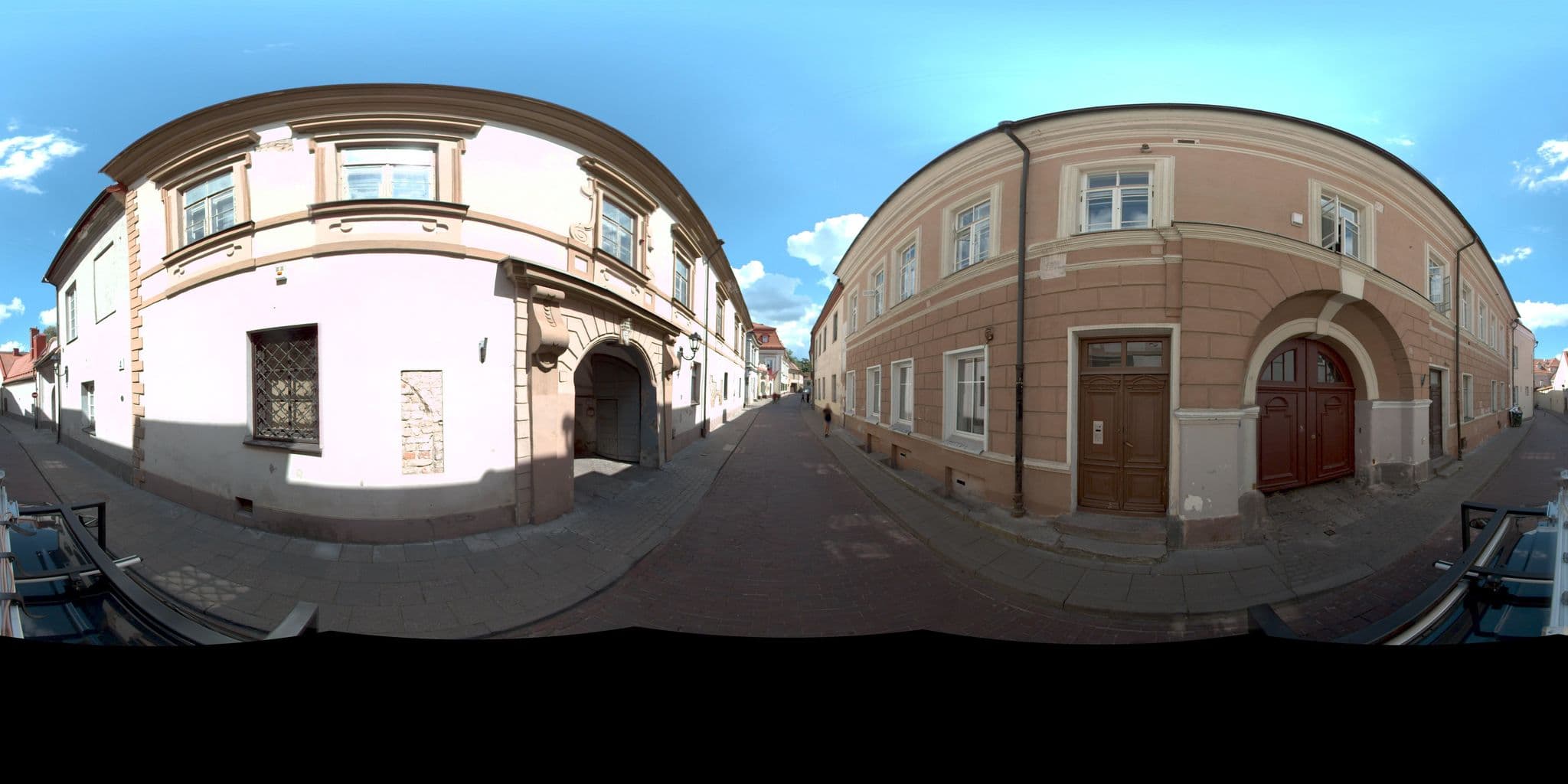 Street view near Rotušės Apartments, Vilnius — © vms (CC BY-SA · Mapillary)