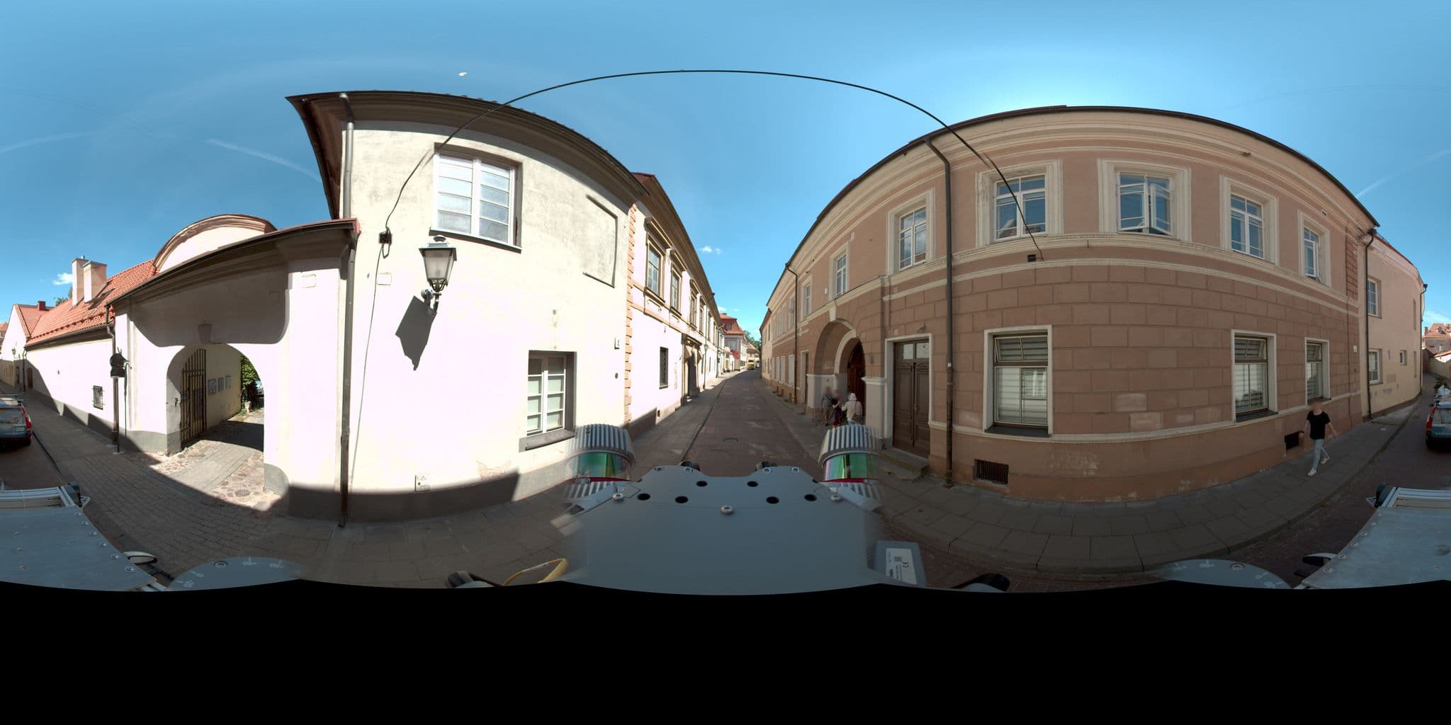 Street view near The Secret Garden, Vilnius — © vms (CC BY-SA · Mapillary)