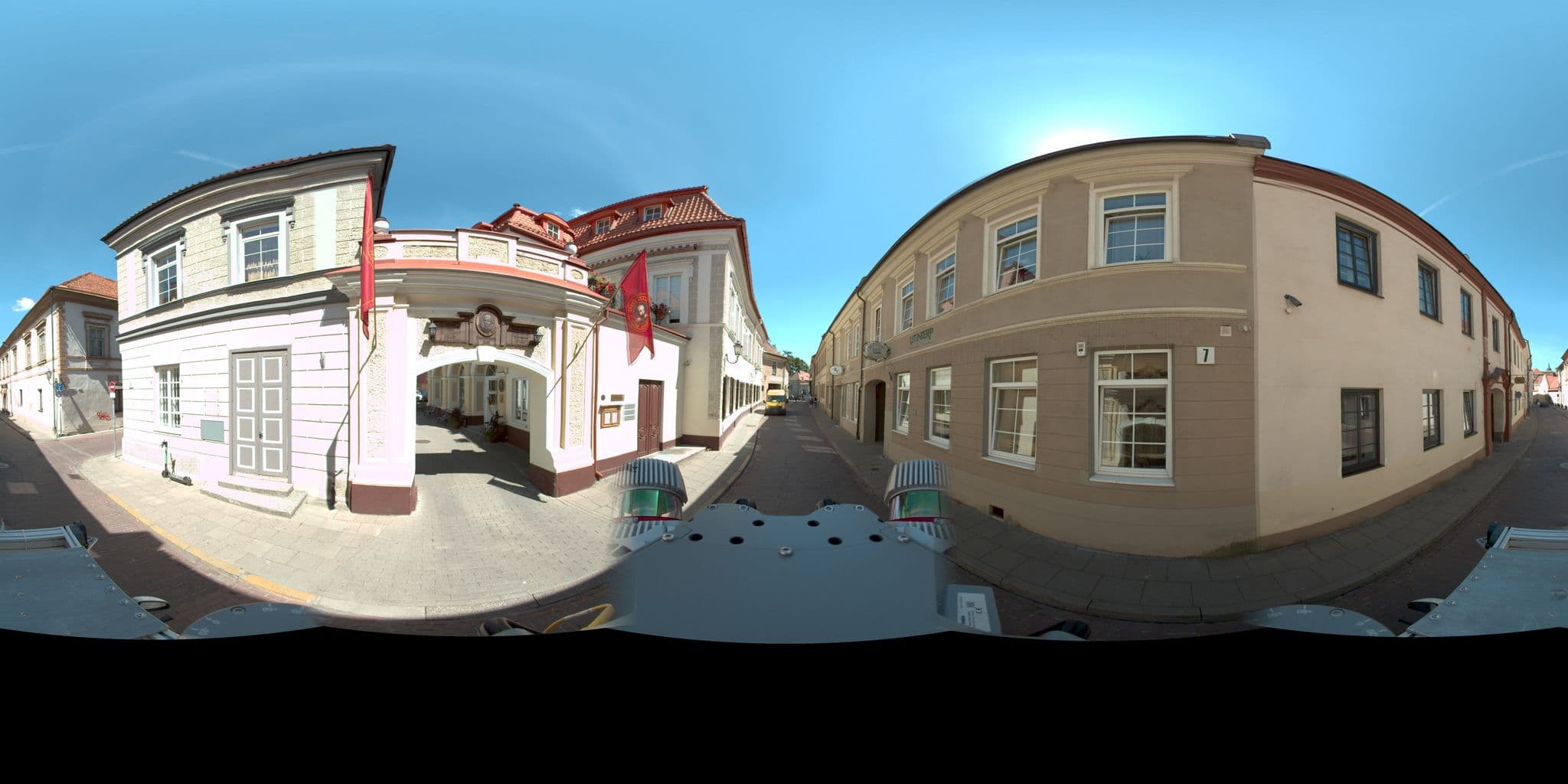 Street view near Bernardinu B&B House, Vilnius — © vms (CC BY-SA · Mapillary)