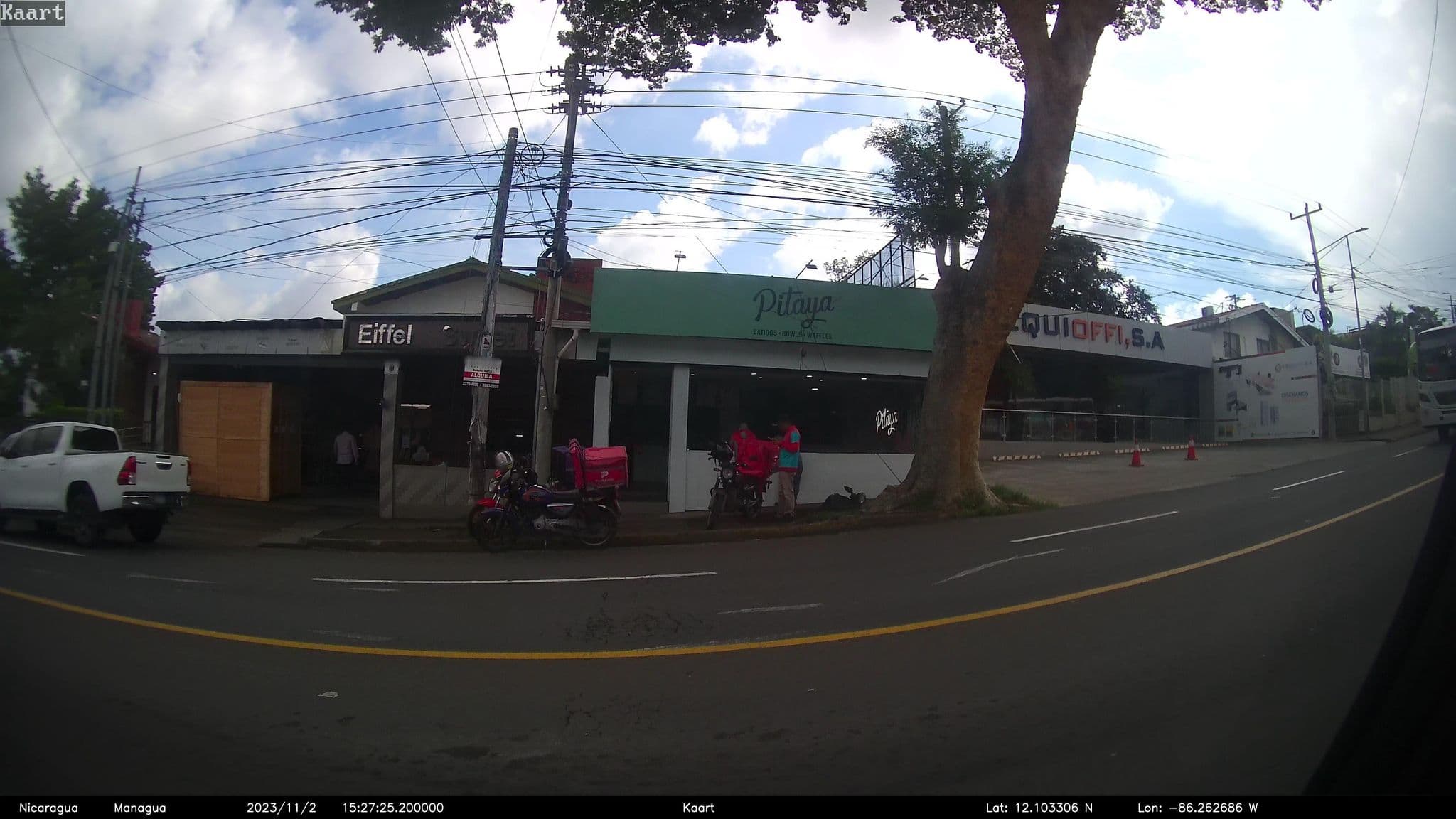 Street view near Hotel Sueños del Angel, Managua — © kaart_2 (CC BY-SA · Mapillary)