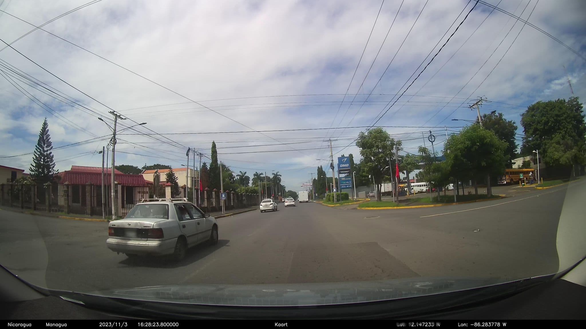 Street view near Hotel Asturias Nicaragua, Managua — © kaart_2 (CC BY-SA · Mapillary)