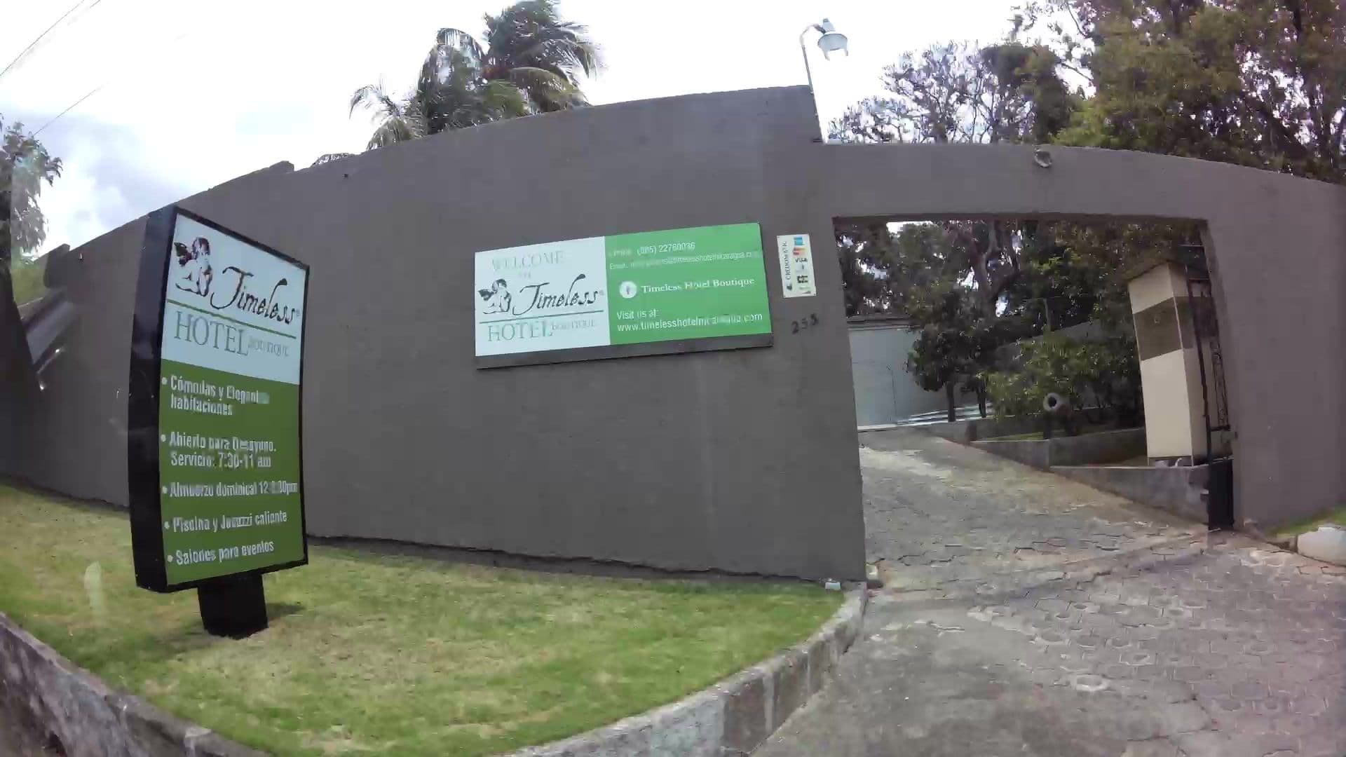 Street view near Timelss Hotel Boutique, Managua — © kaartcam (CC BY-SA · Mapillary)