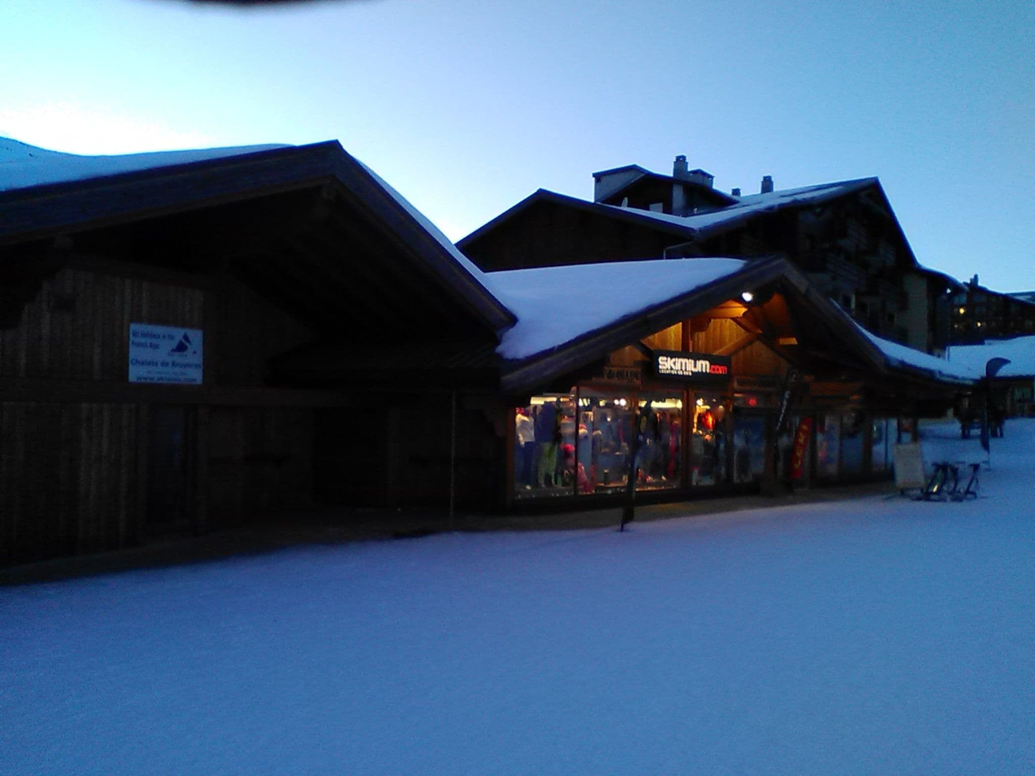 Street view near Chalet de Bruyeres, Val Thorens